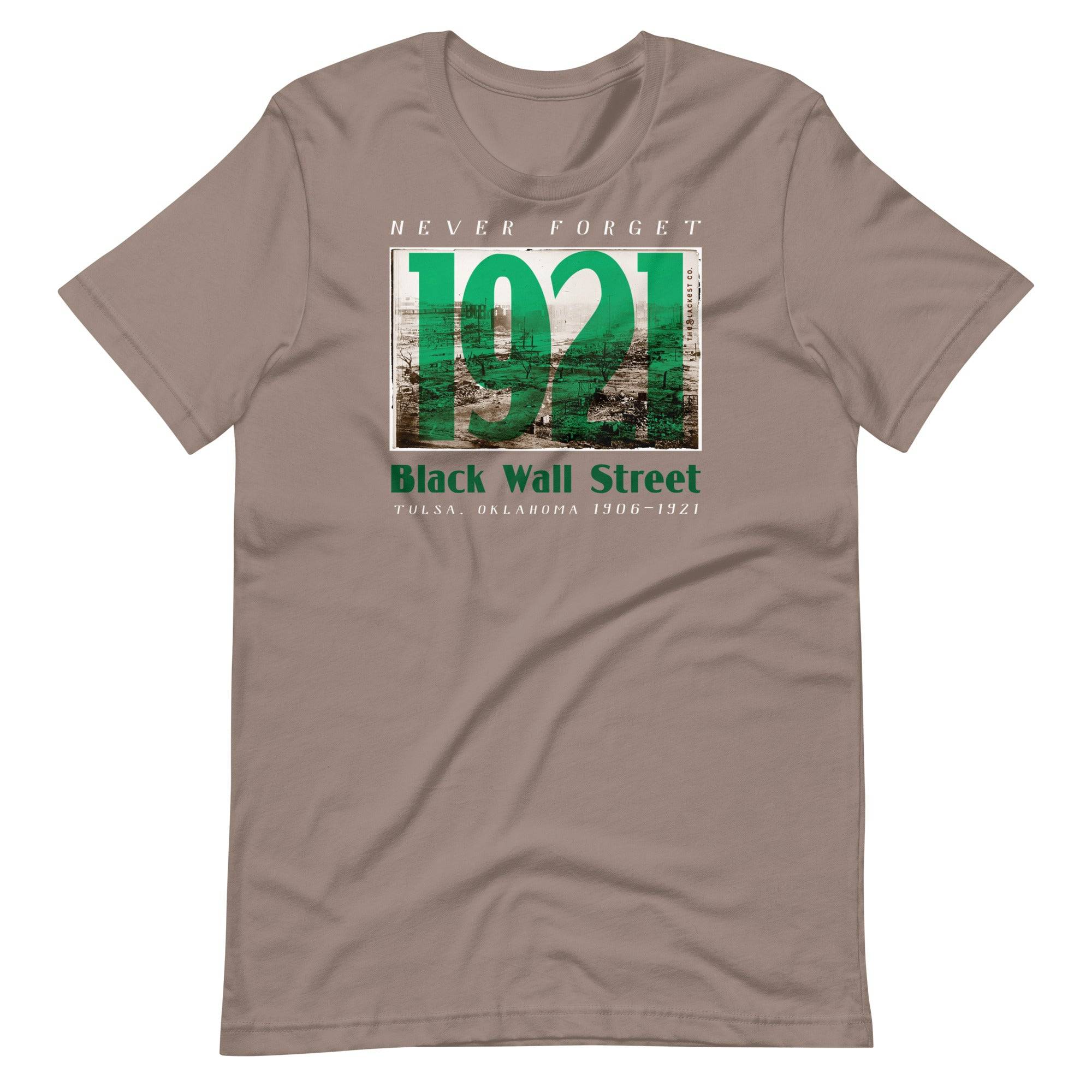 1921 Black Wall Street Green Unisex T-shirt - Image 11