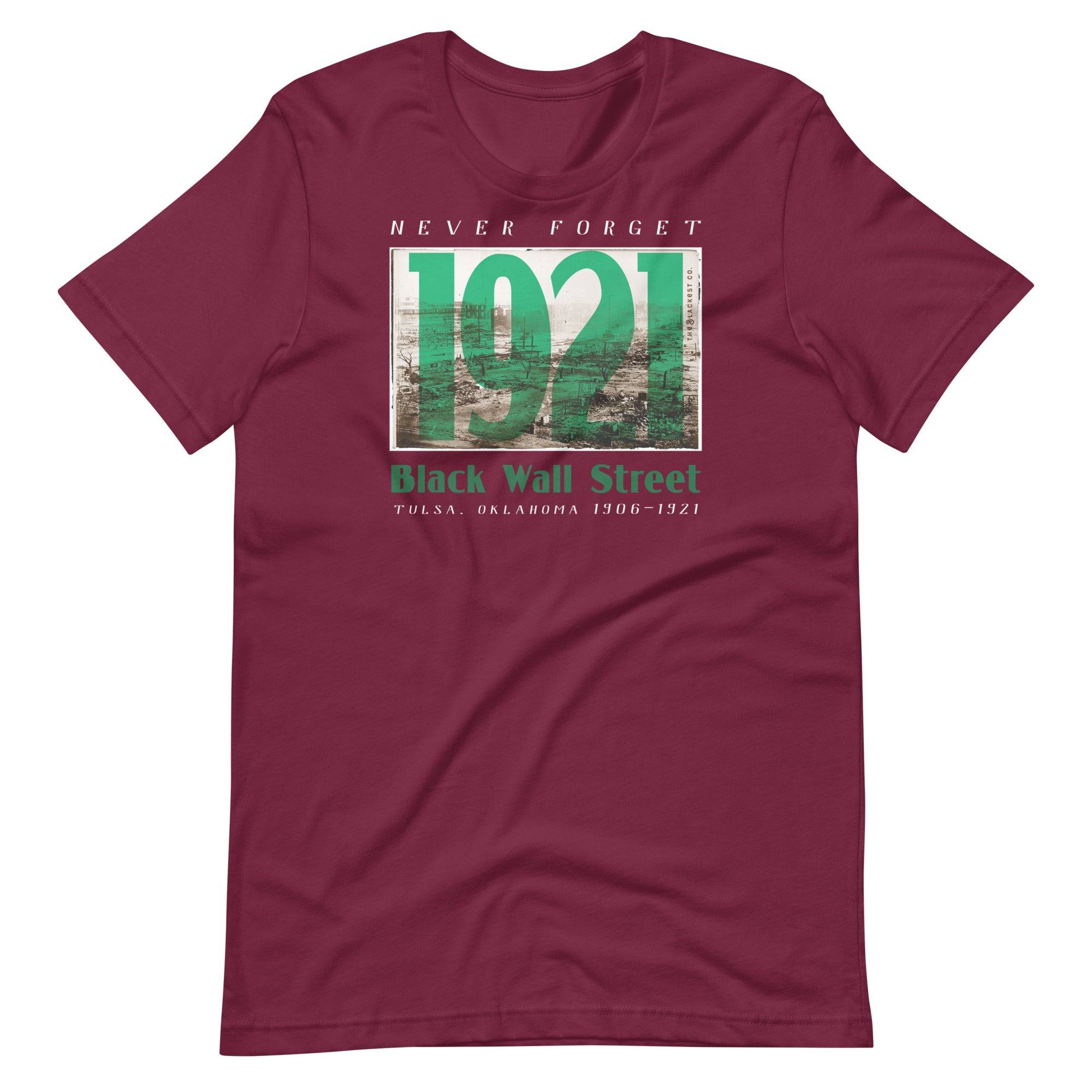 1921 Black Wall Street Green Unisex T-shirt - Image 6