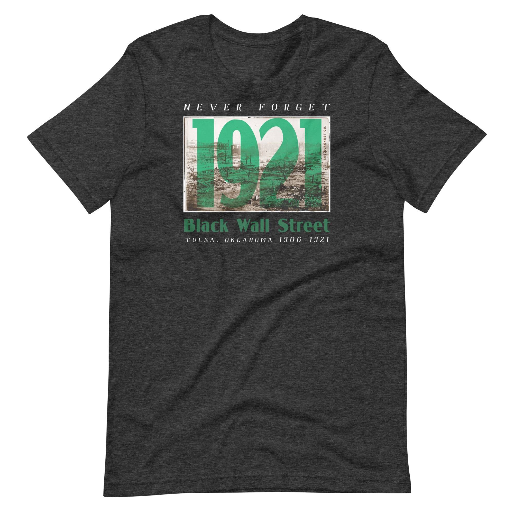 1921 Black Wall Street Green Unisex T-shirt - Image 8