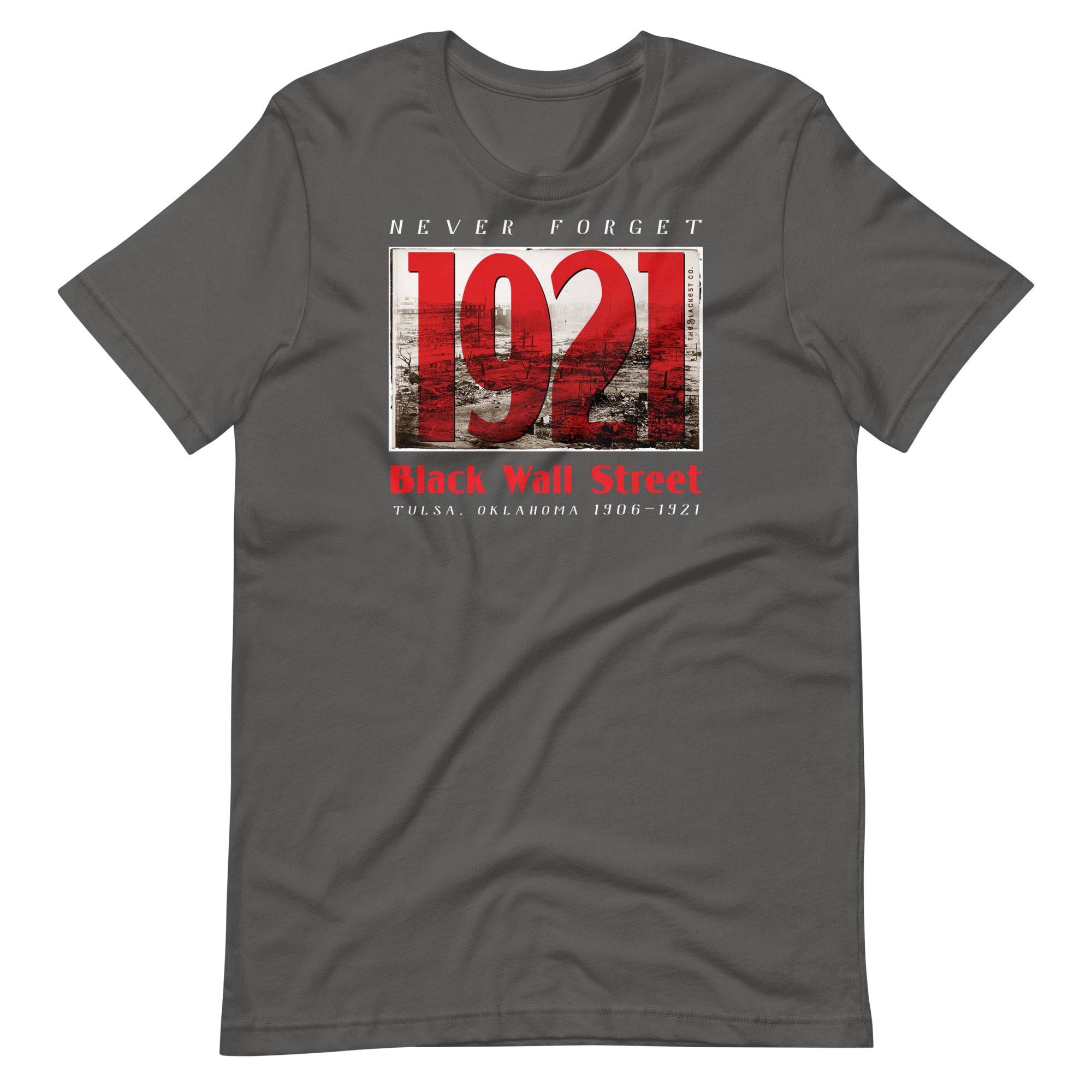 1921 Black Wall Street Red Unisex T-Shirt - Image 10