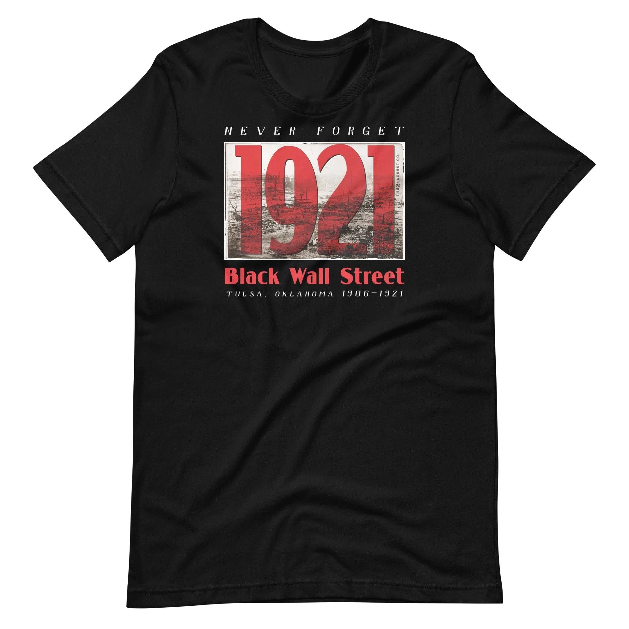 1921 Black Wall Street Red Unisex T-Shirt - Image 5