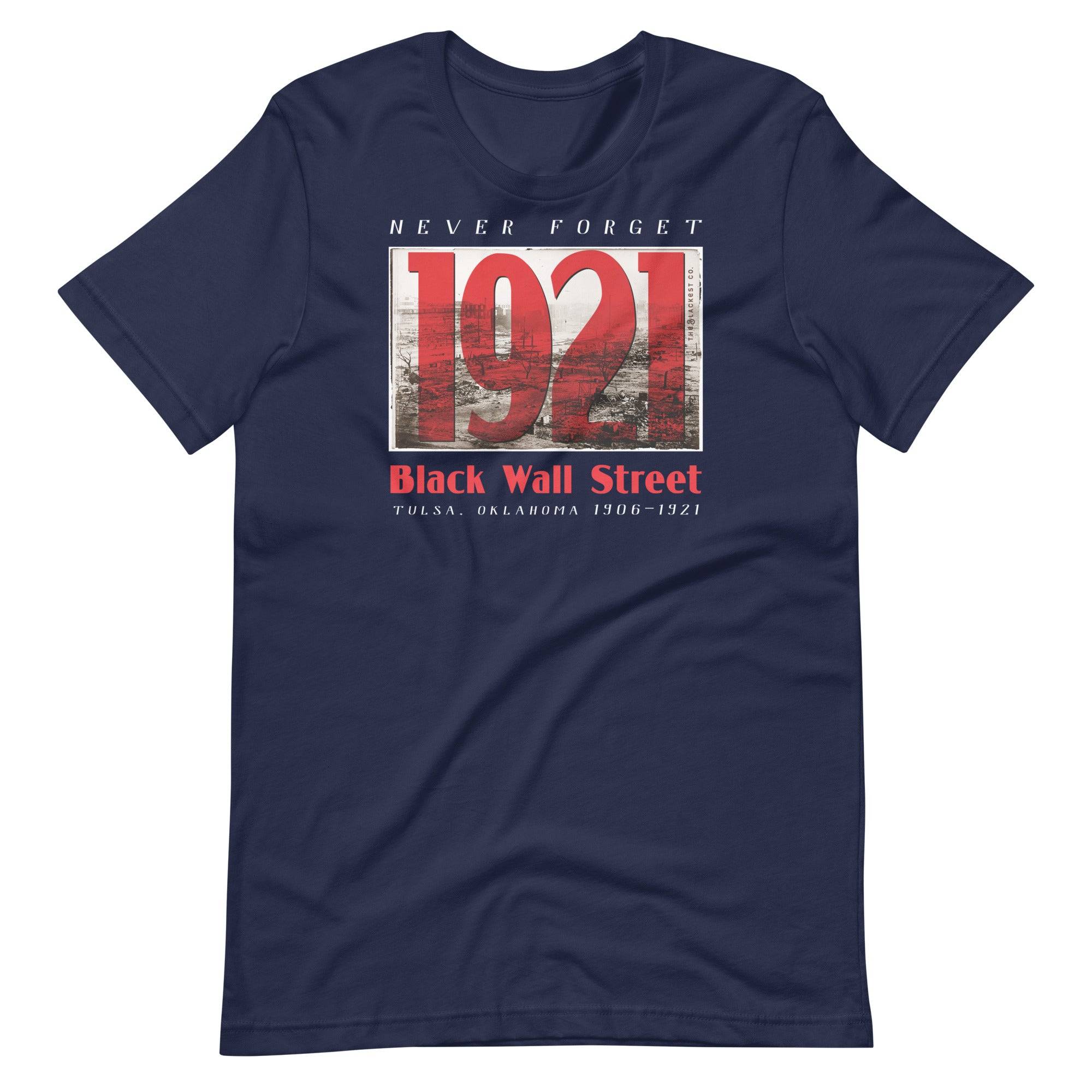1921 Black Wall Street Red Unisex T-Shirt - Image 6