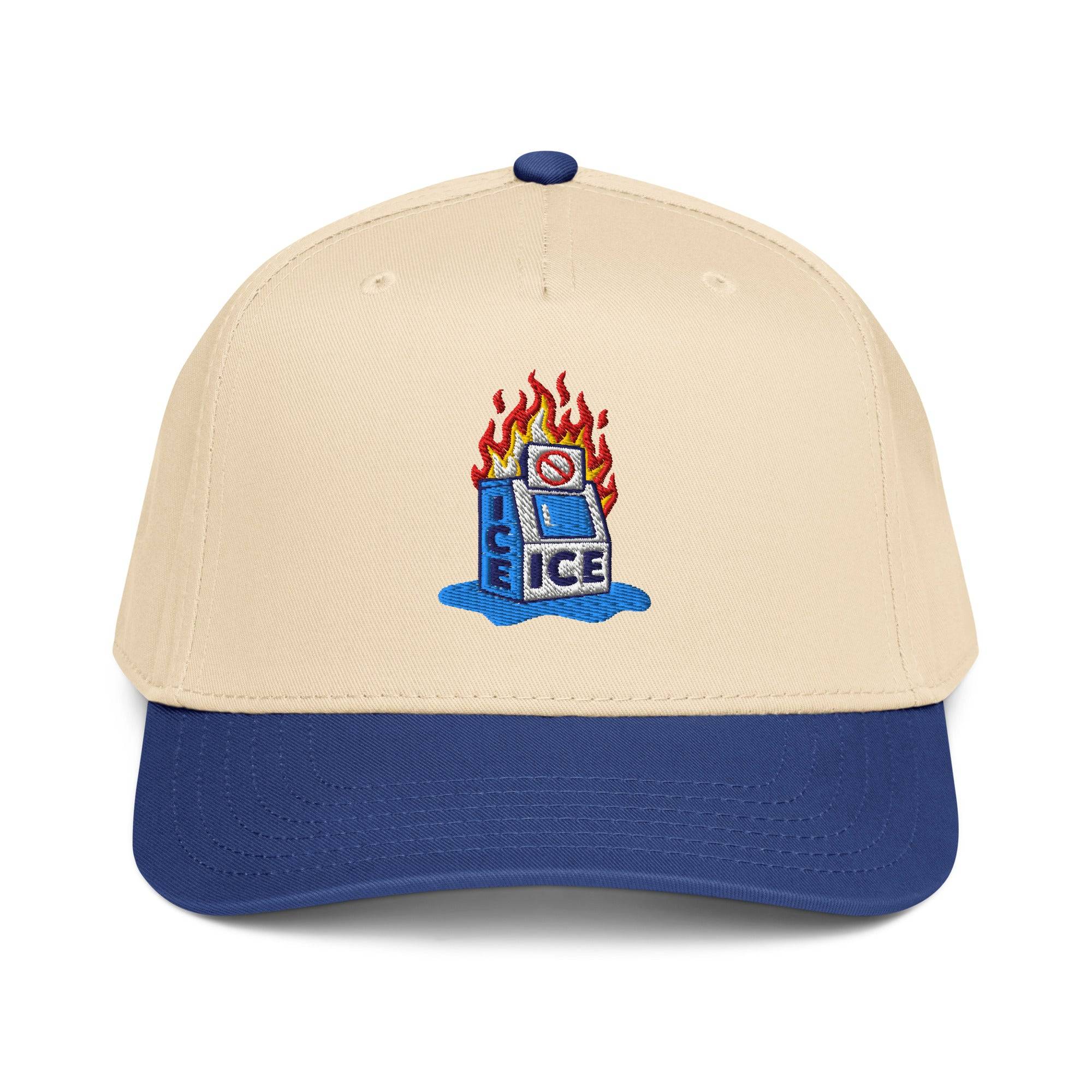 Abolish ICE Burning Machine 5 Panel Snapback Cap - Image 7