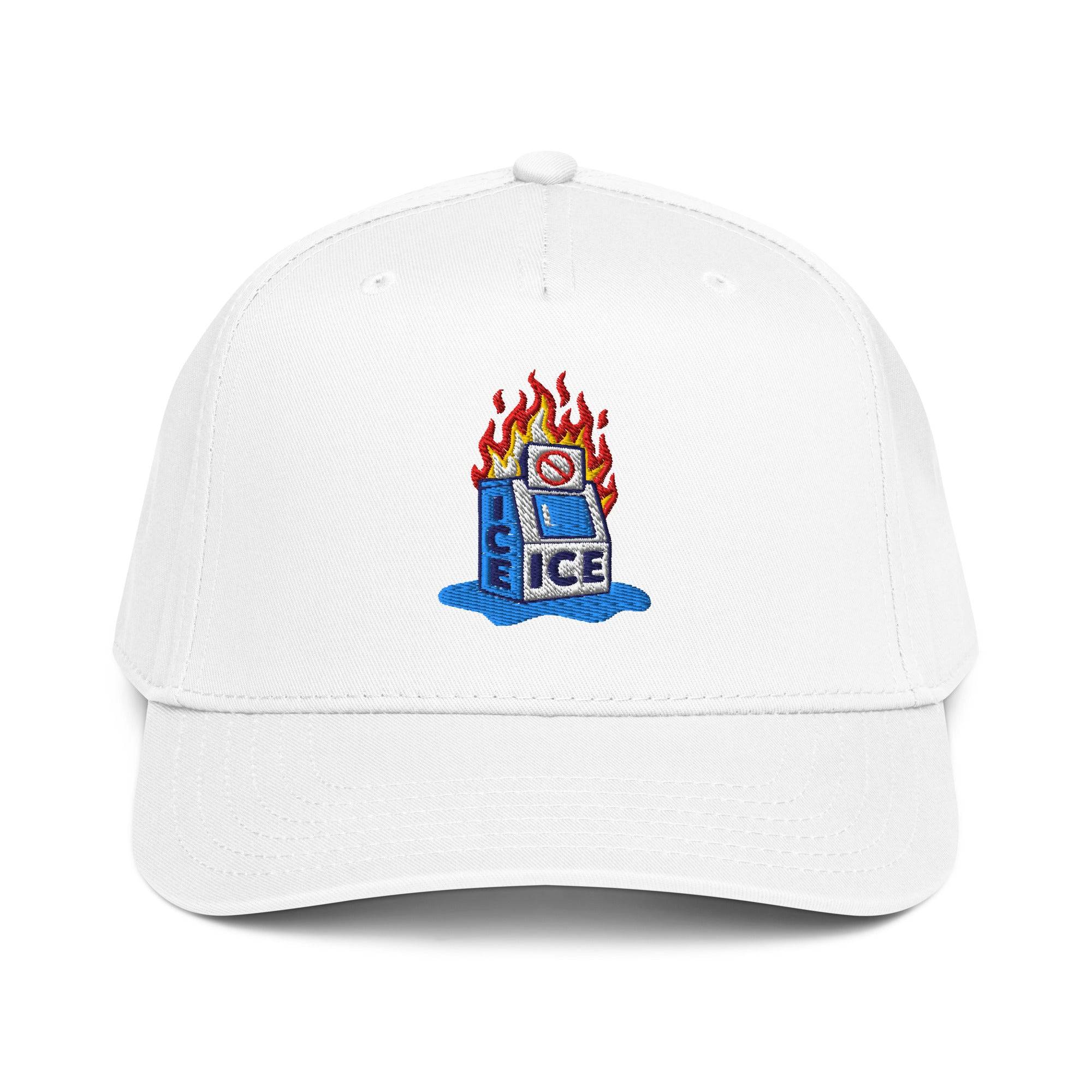 Abolish ICE Burning Machine 5 Panel Snapback Cap - Image 9