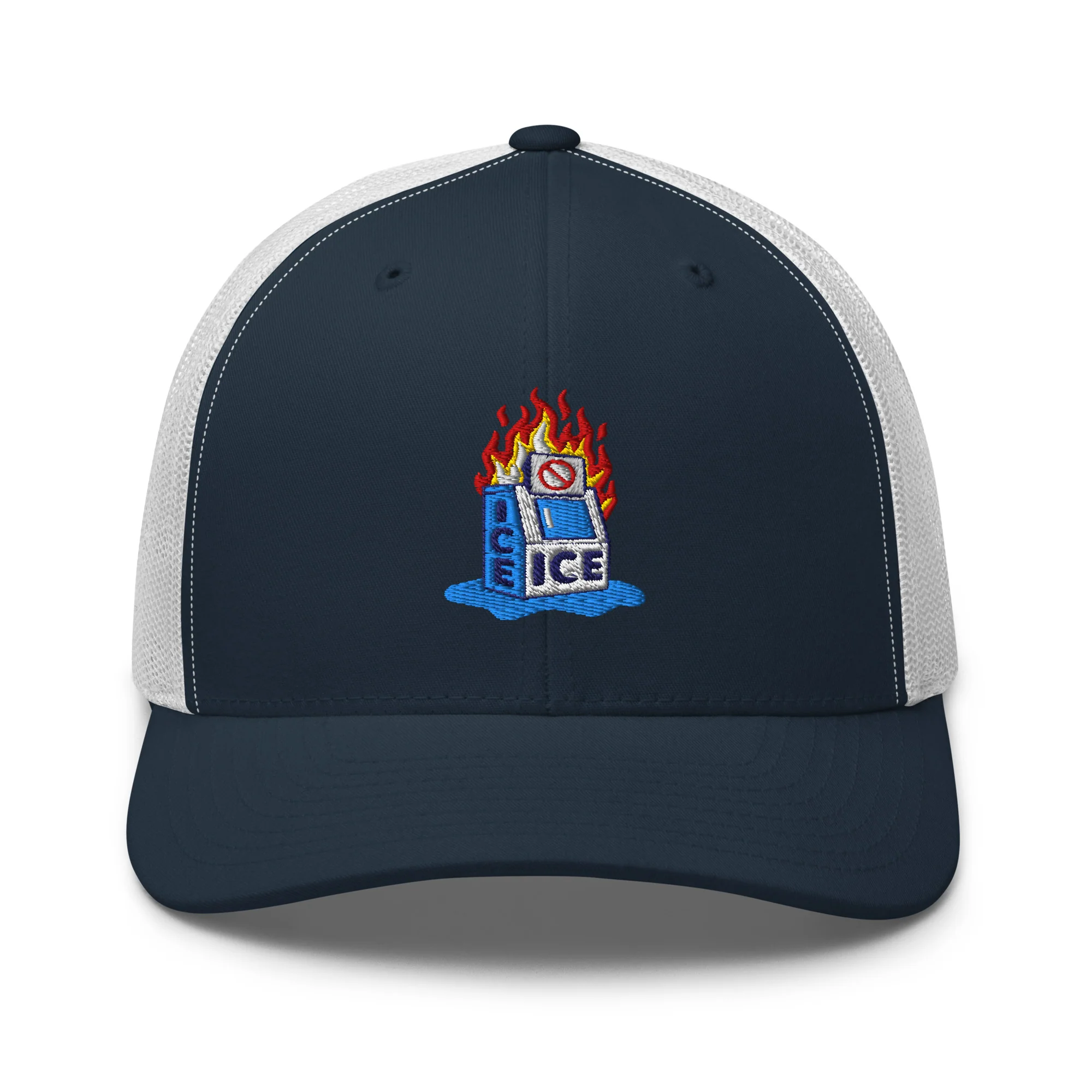 Abolish ICE Burning Machine Trucker Hat - Image 10