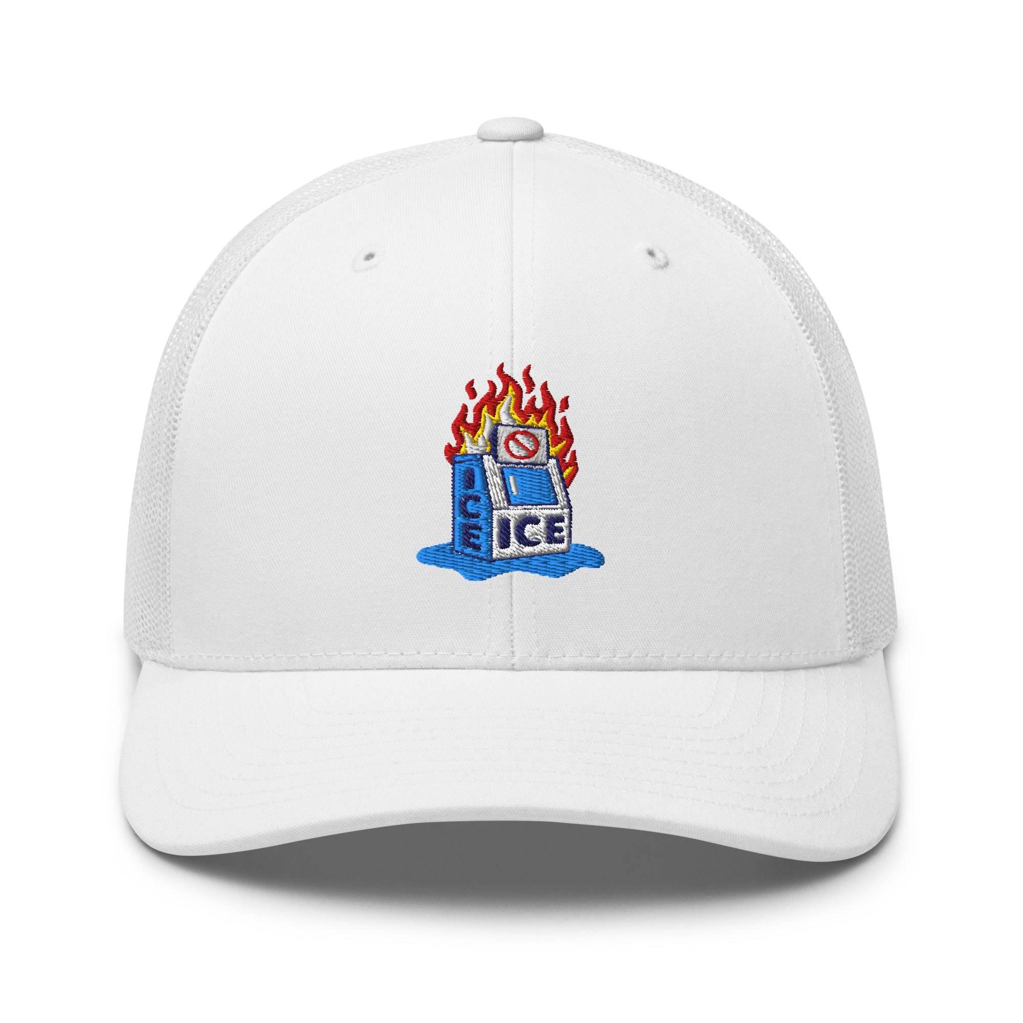 Abolish ICE Burning Machine Trucker Hat - Image 14