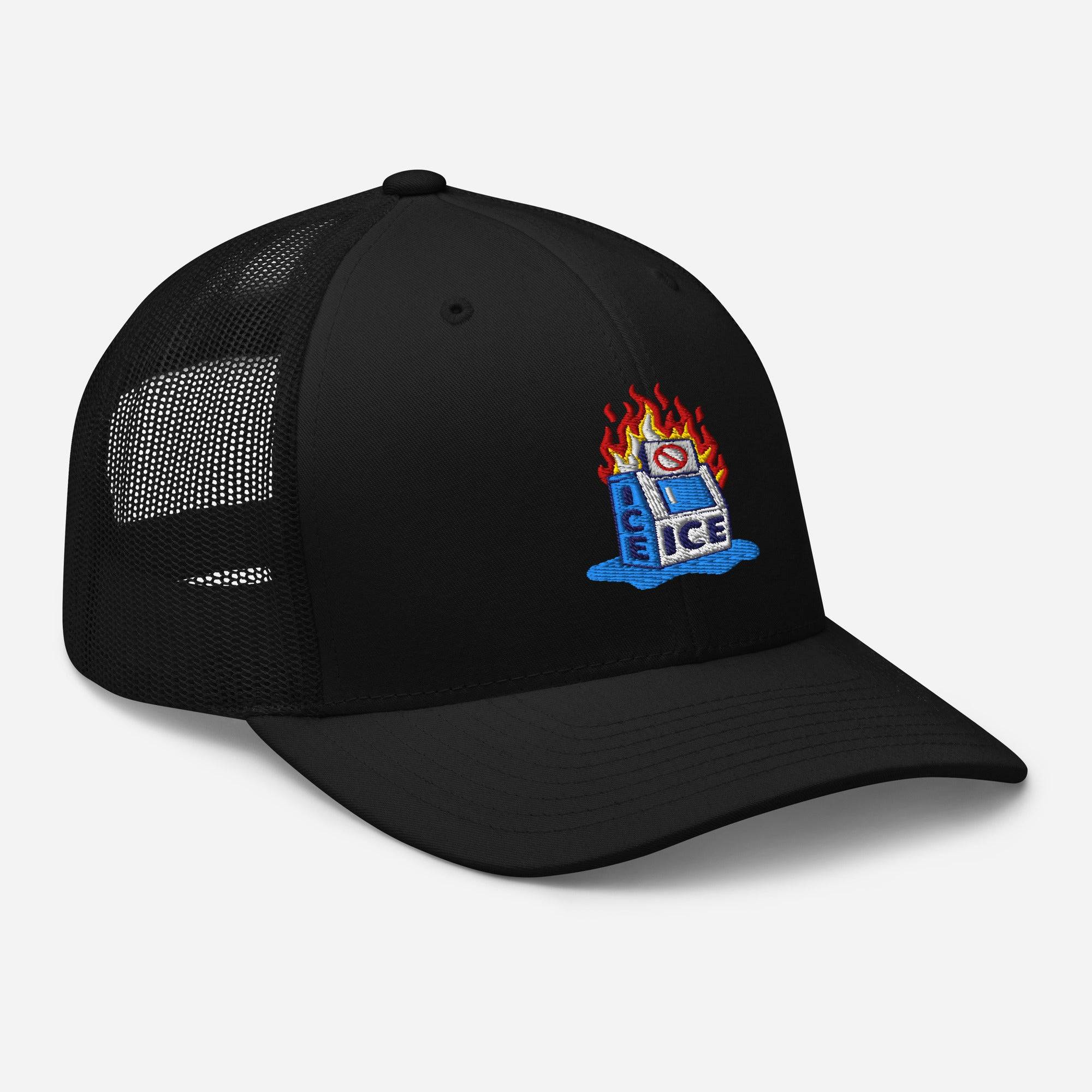 Abolish ICE Burning Machine Trucker Hat - Image 6