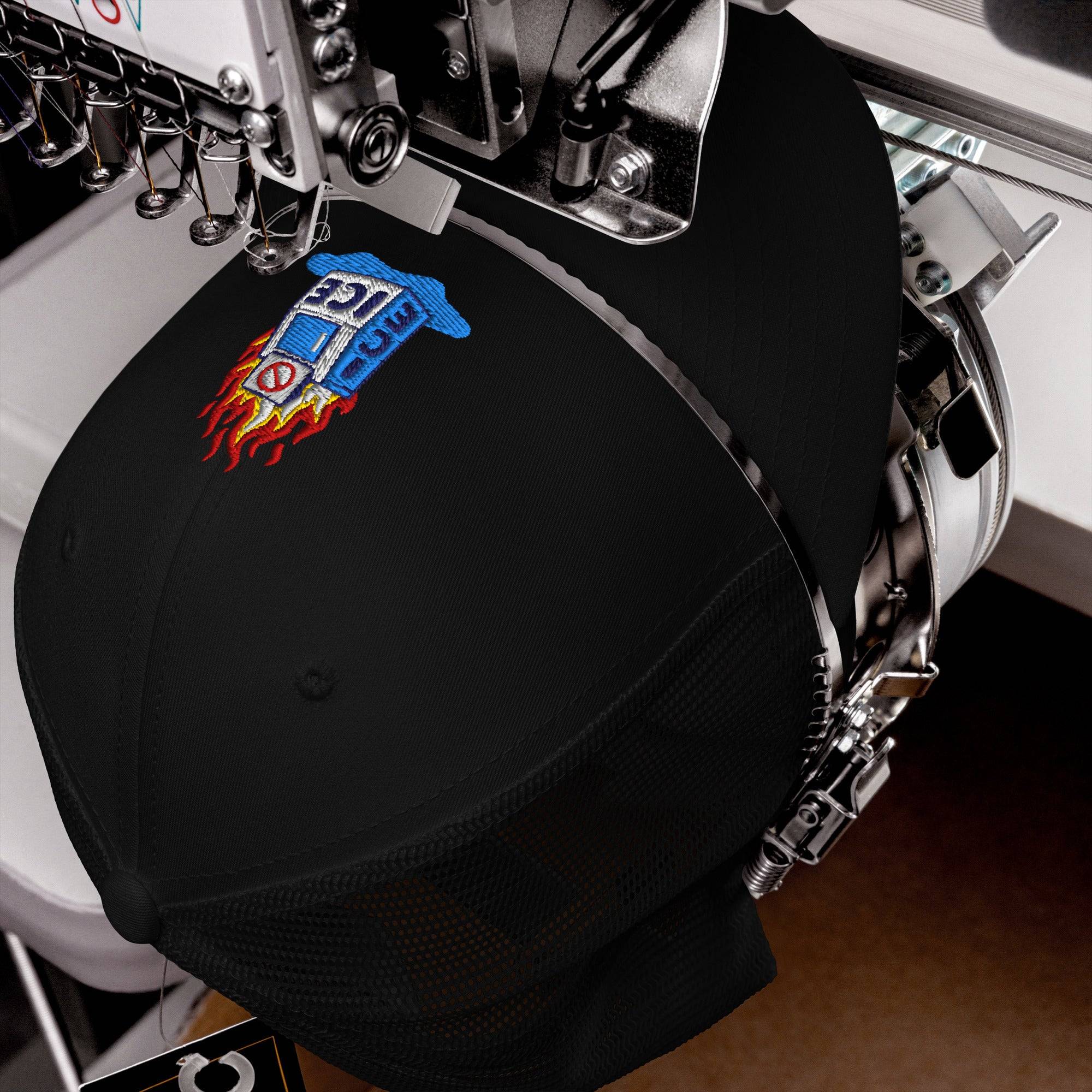 Abolish ICE Burning Machine Trucker Hat - Image 7