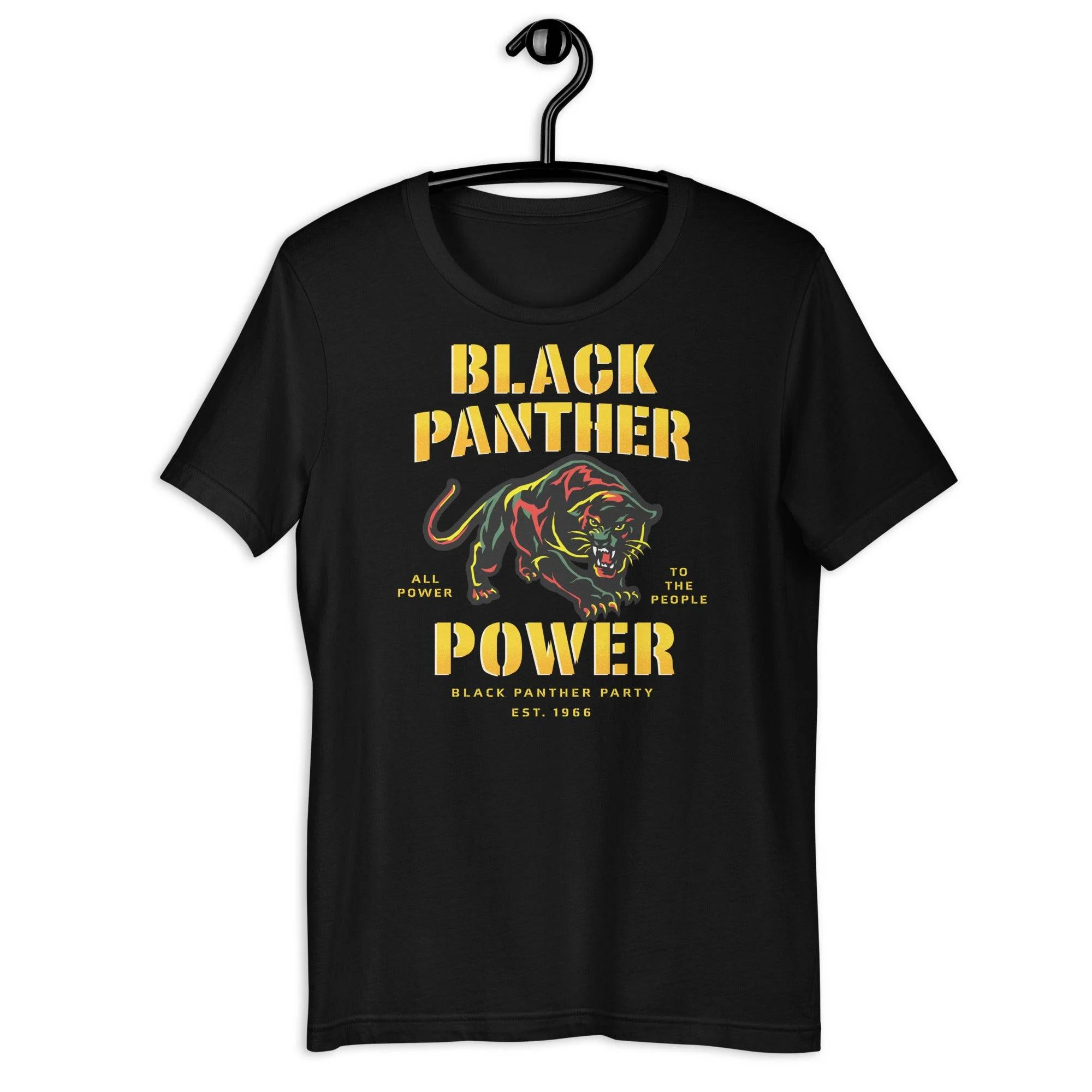 Black Panther Power BPP 1966 Unisex T-Shirt - Image 7