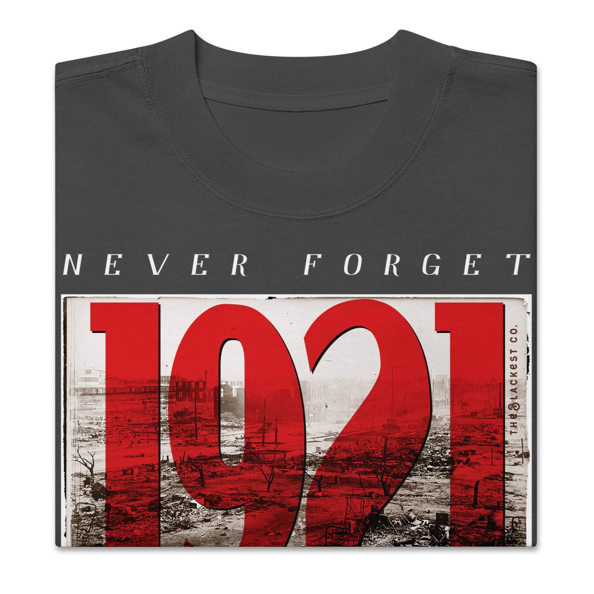 Black Wall Street 1921 Oversized Premium T Shirt - Image 9