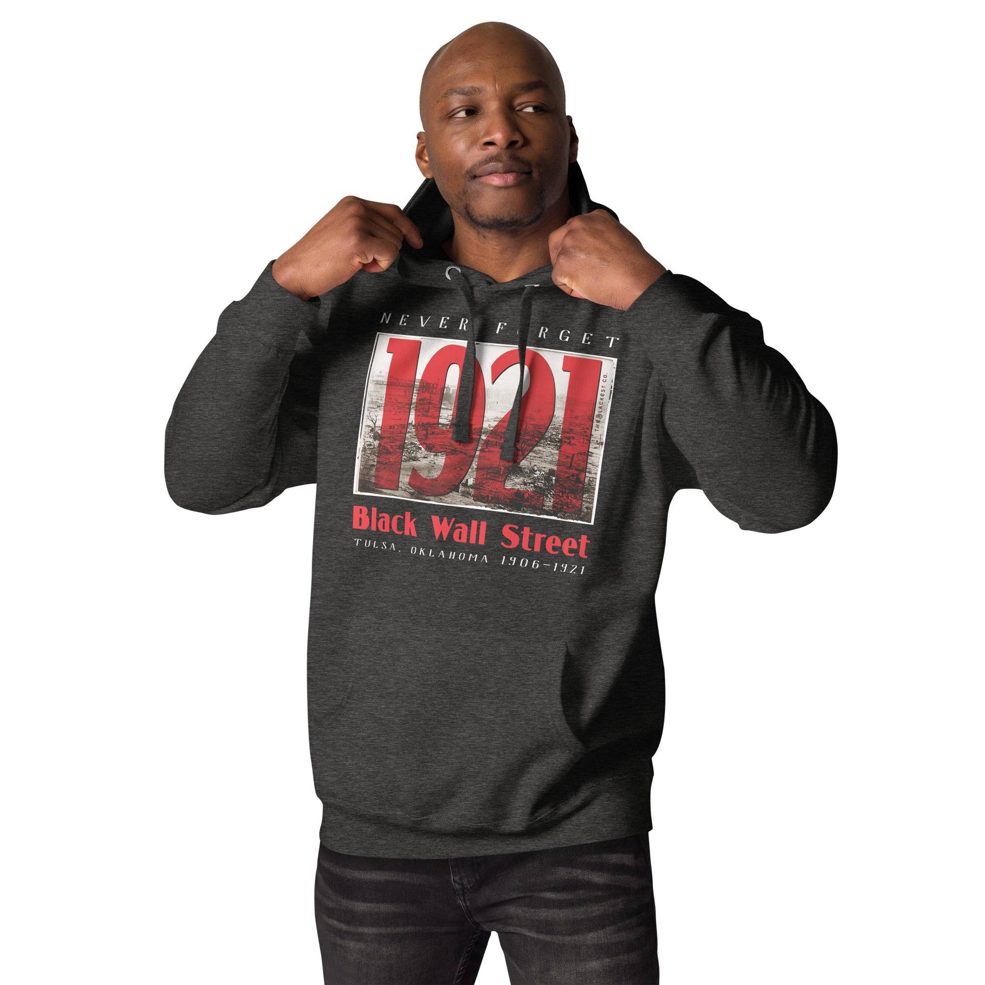 Black Wall Street 1921 Premium Hoodie - Image 3