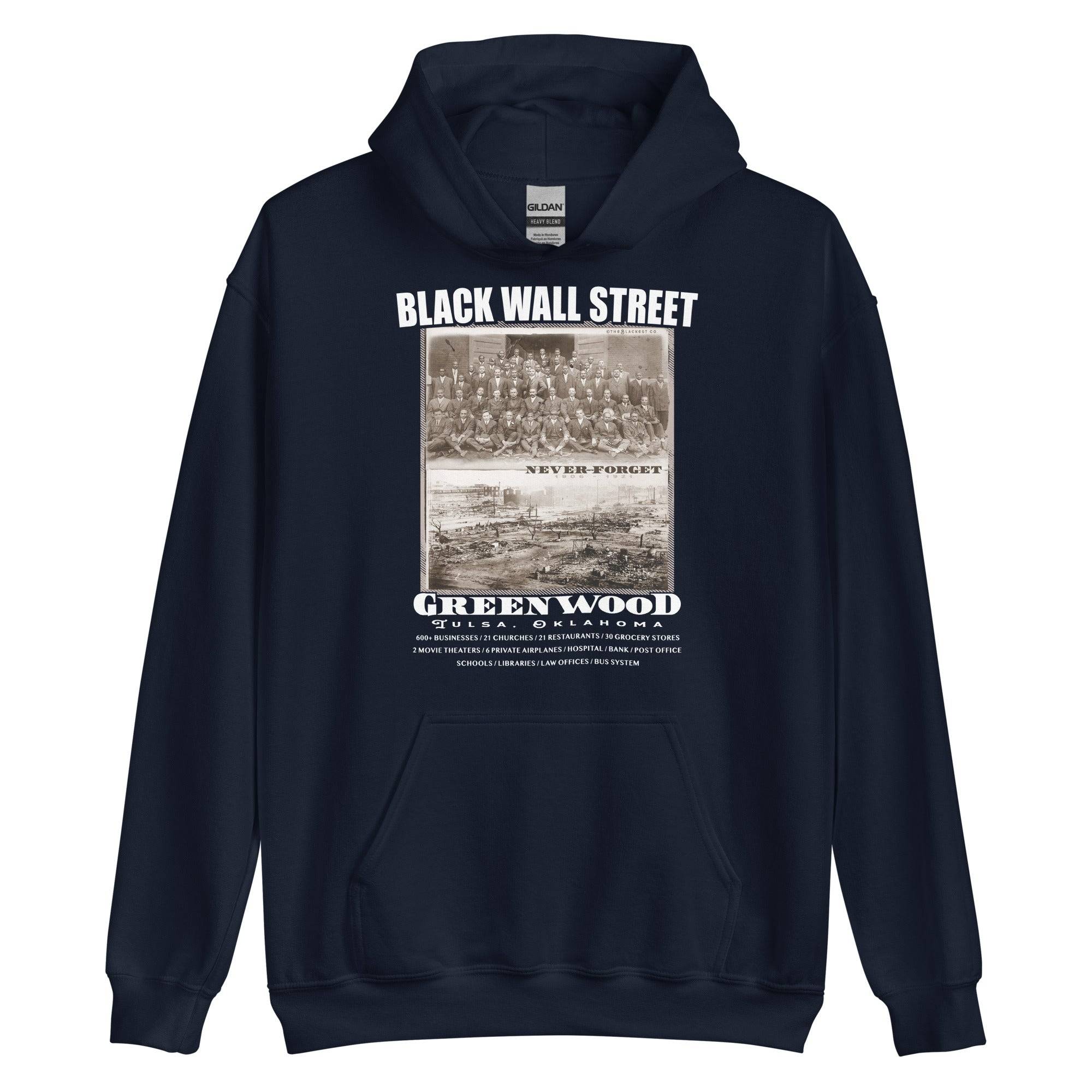 Black Wall Street Before And After Photos Unisex Hoodie - Image 4