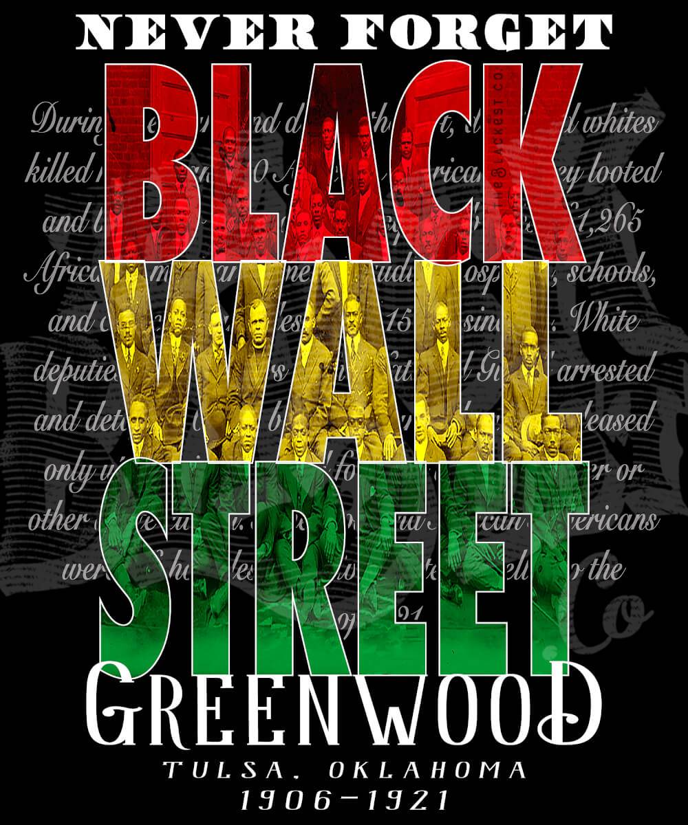 Black Wall Street Stacked Unisex Hoodie - Image 3