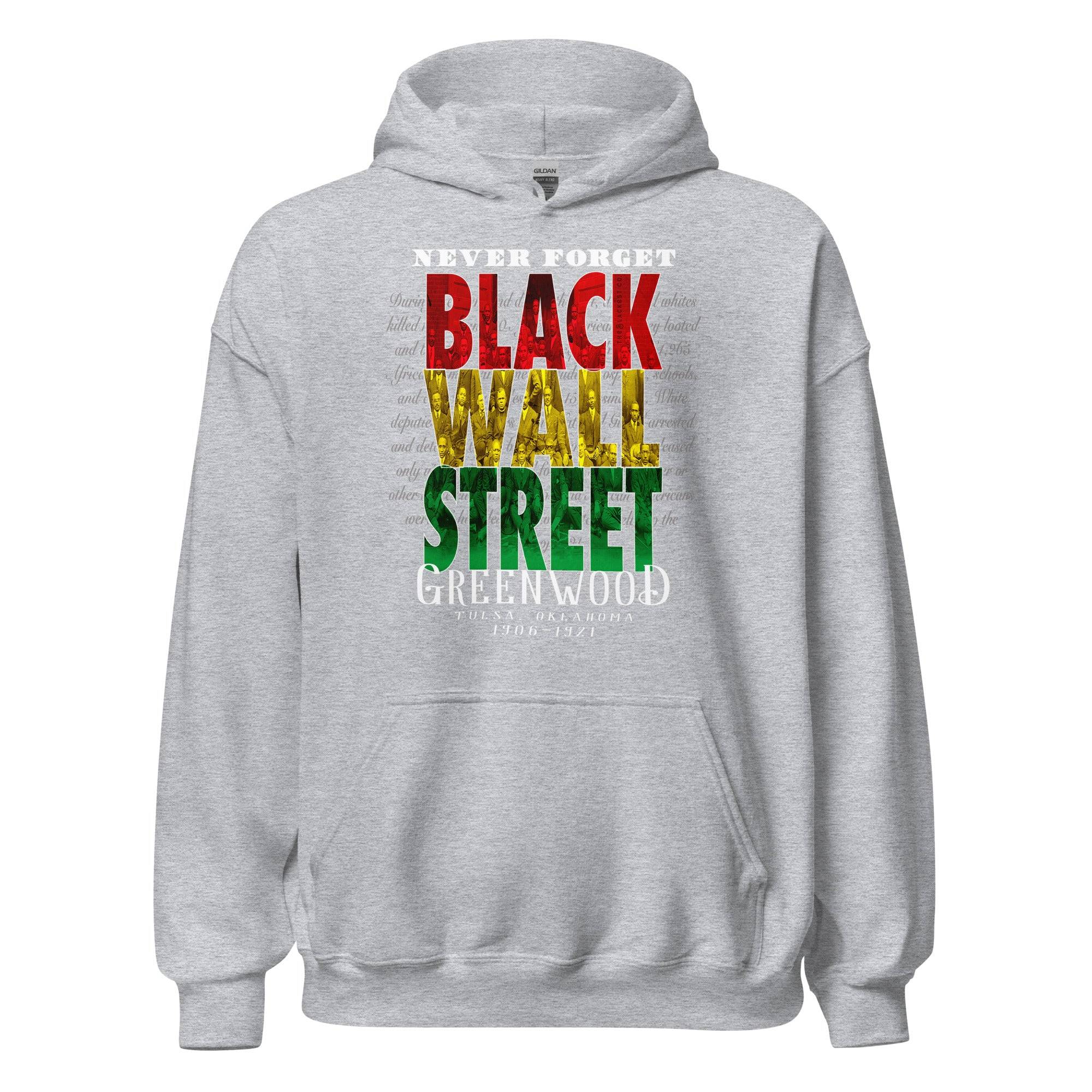 Black Wall Street Stacked Unisex Hoodie - Image 5