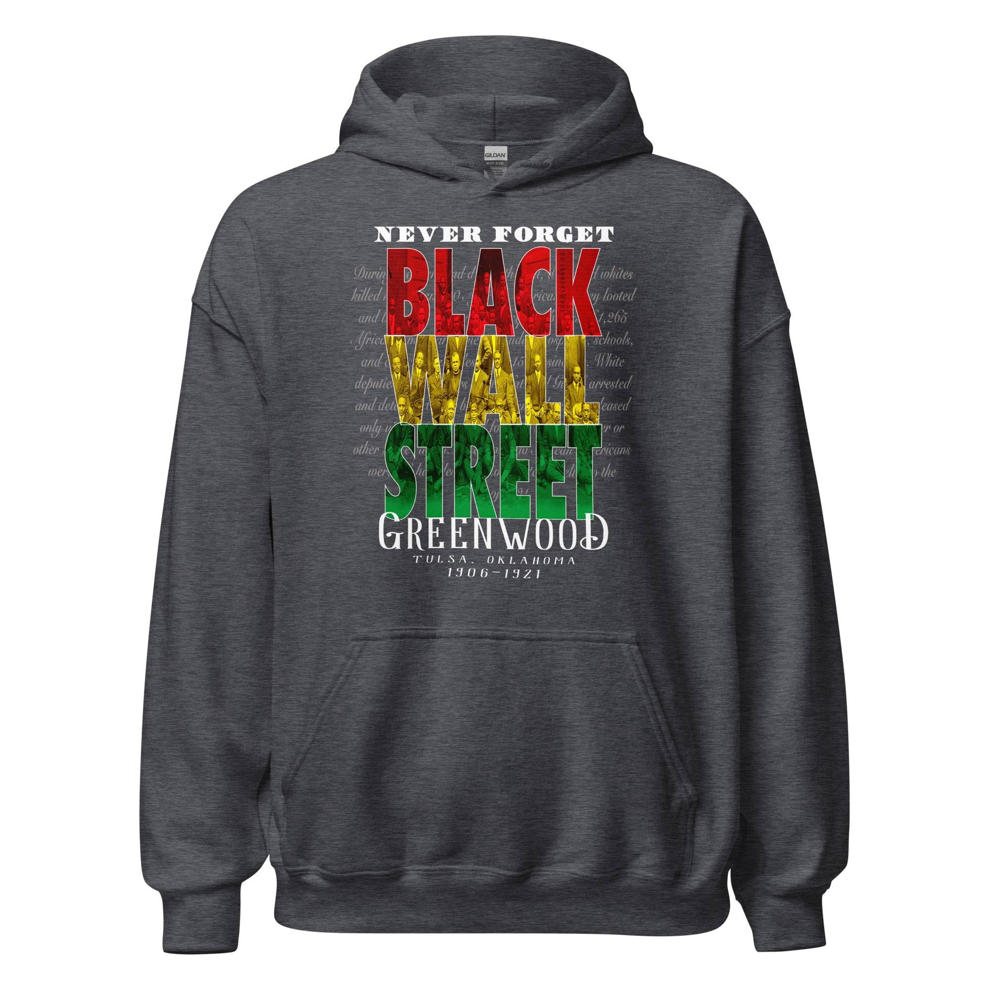 Black Wall Street Stacked Unisex Hoodie - Image 6