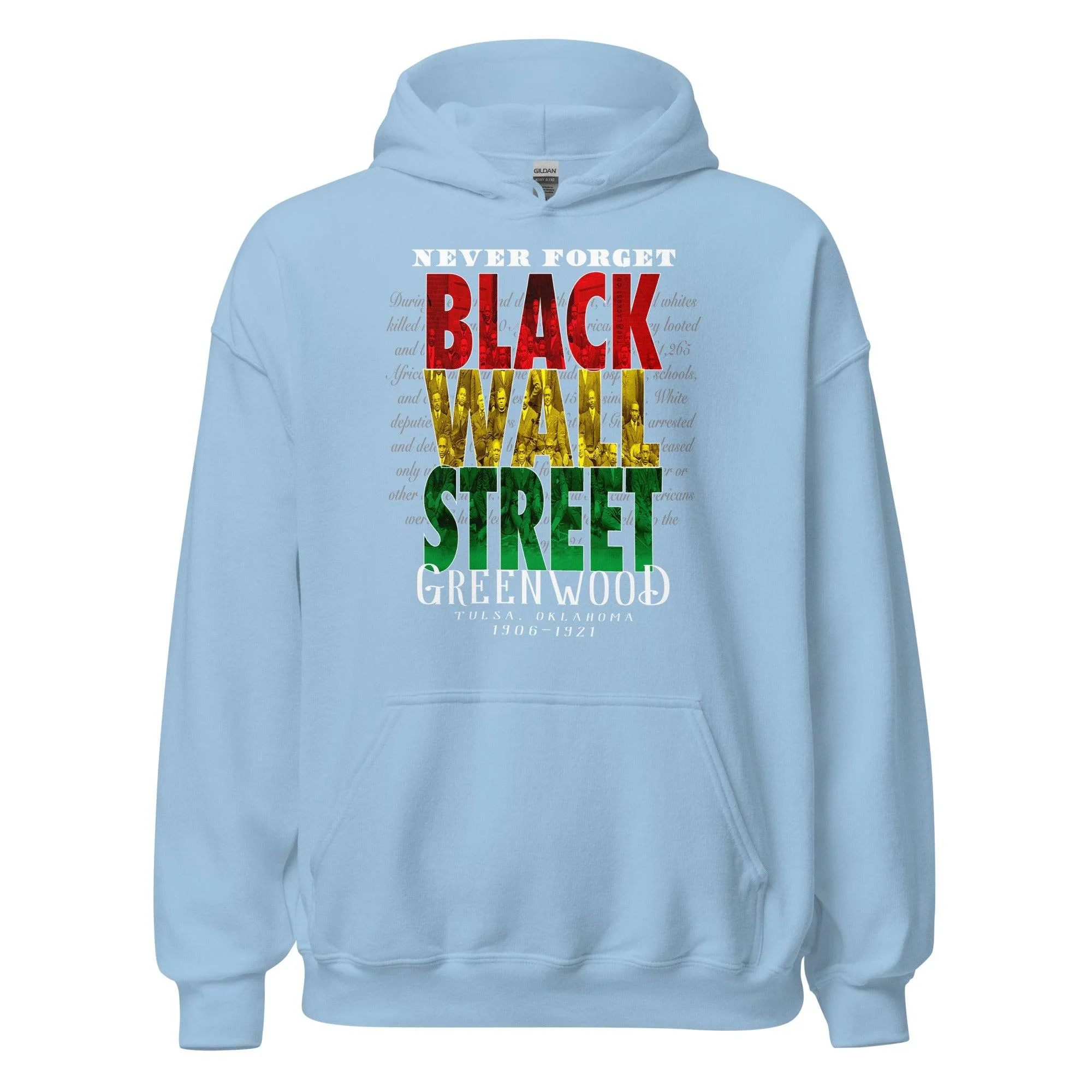 Black Wall Street Stacked Unisex Hoodie - Image 9