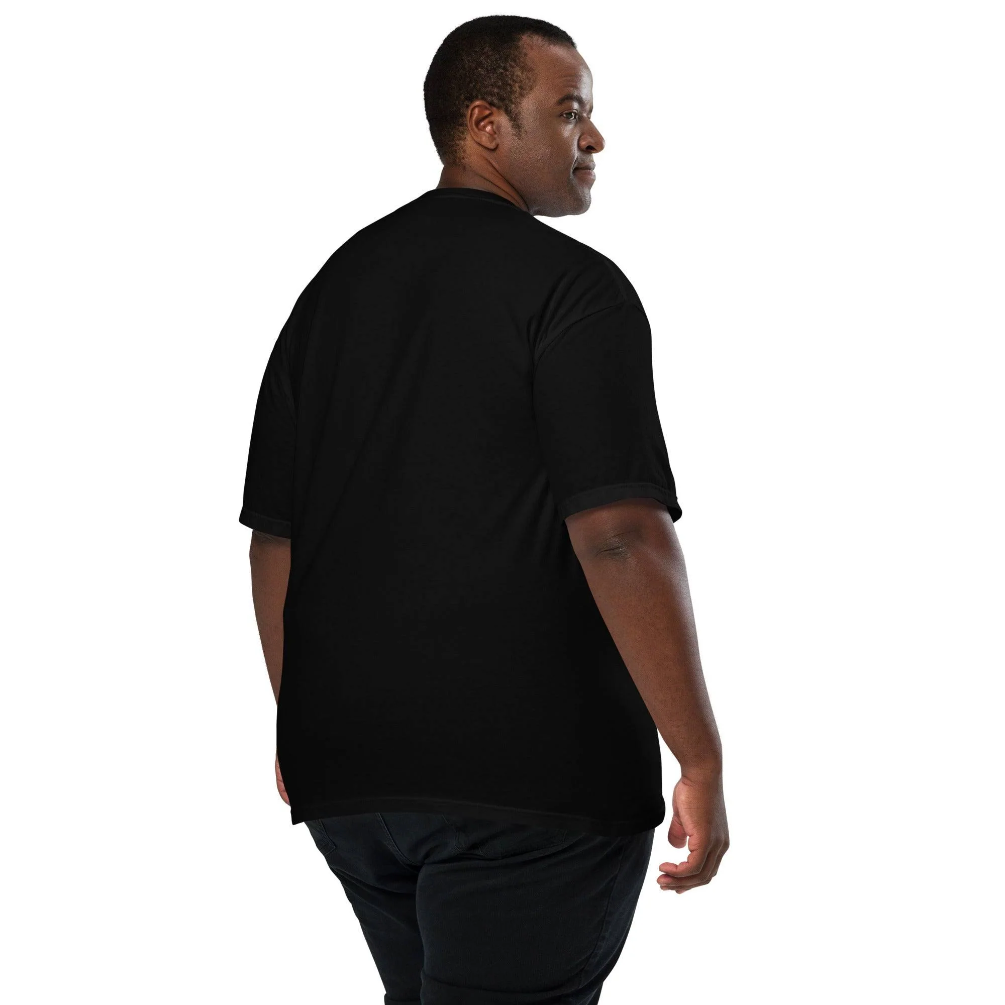 Black Wall Street Seal Premium Mens Tee - Image 5