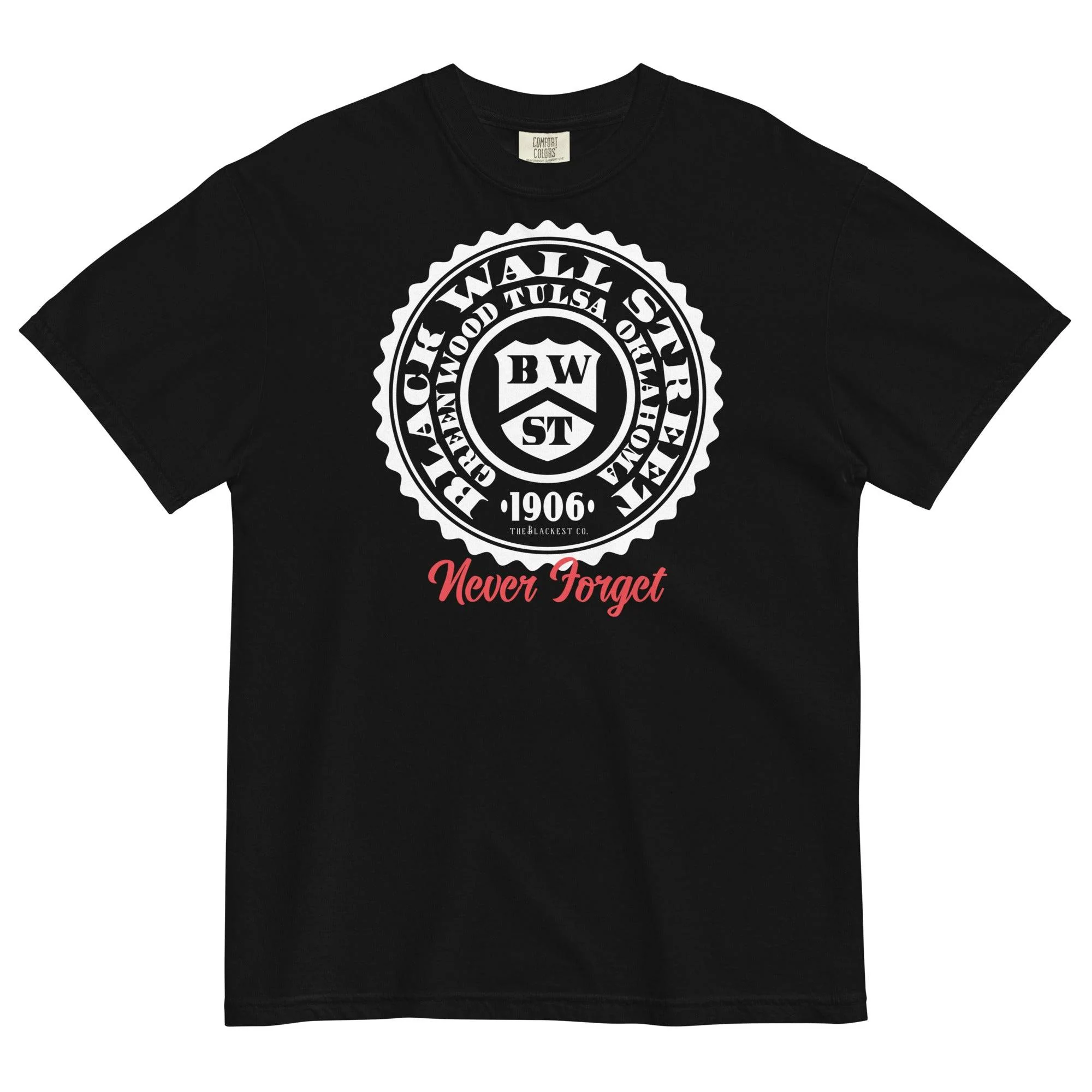 Black Wall Street Seal Premium Mens Tee - Image 6