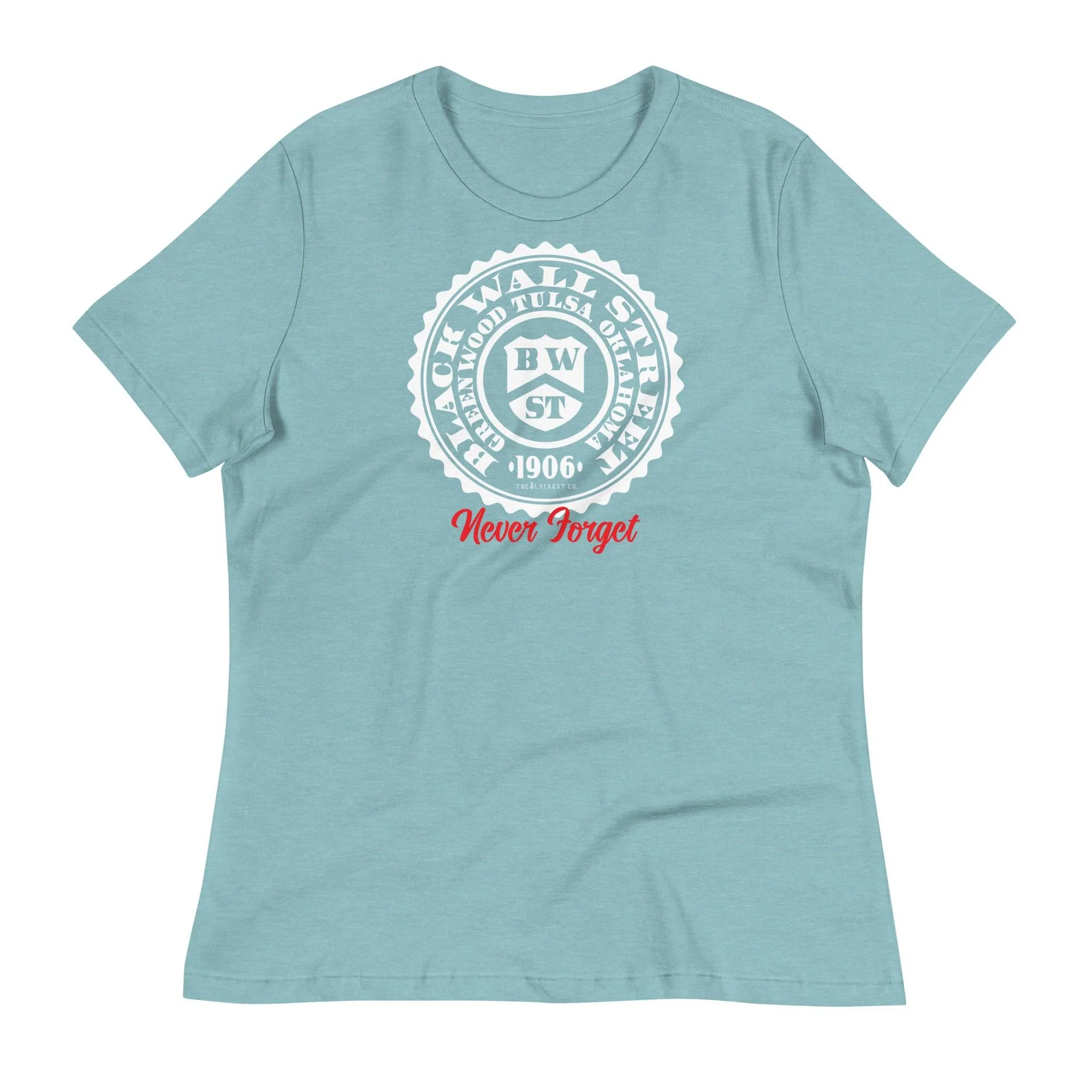 Black Wall Street Seal Womens Relaxed T-Shirt - Image 5