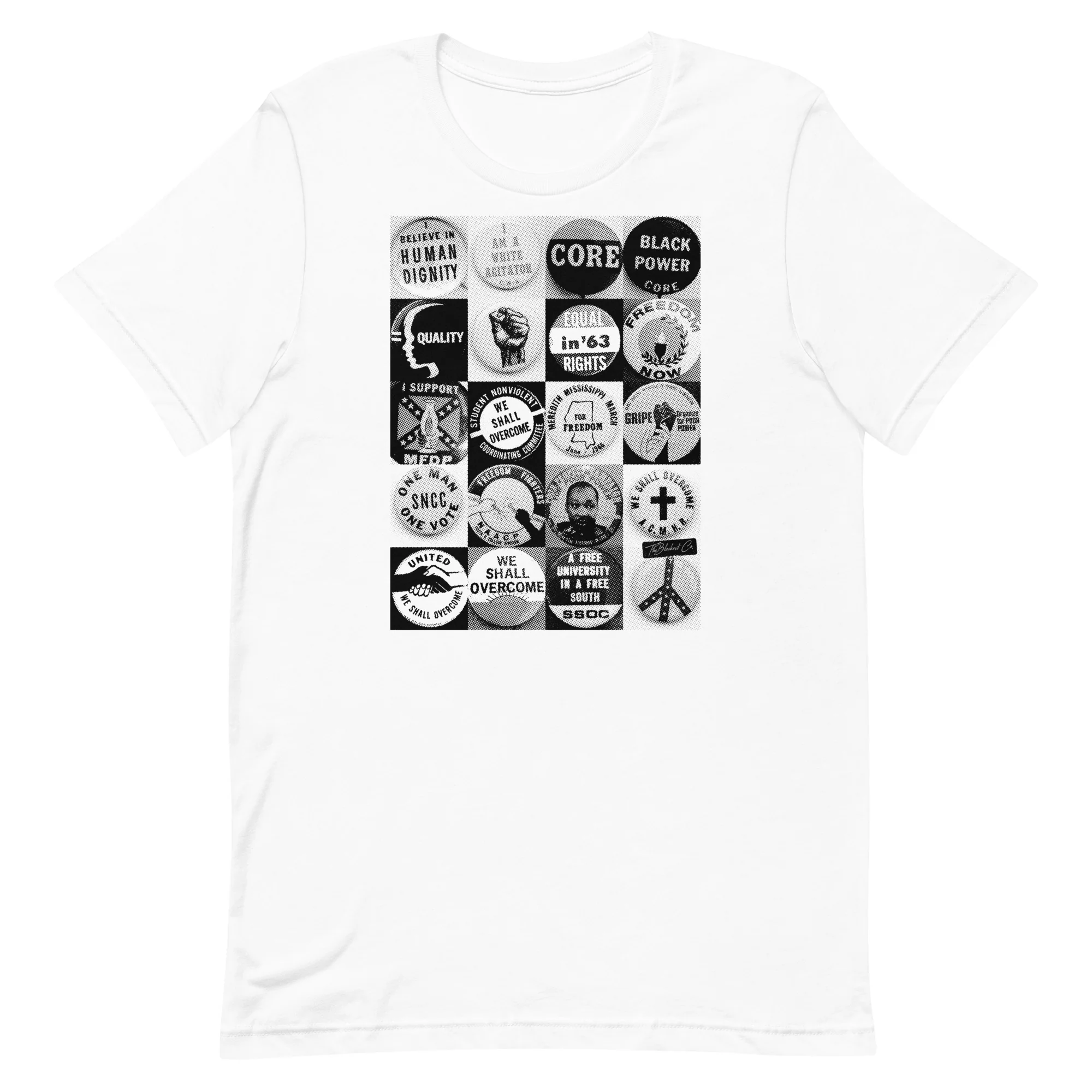 Civil Rights Button Collection Unisex T-Shirt - Image 10