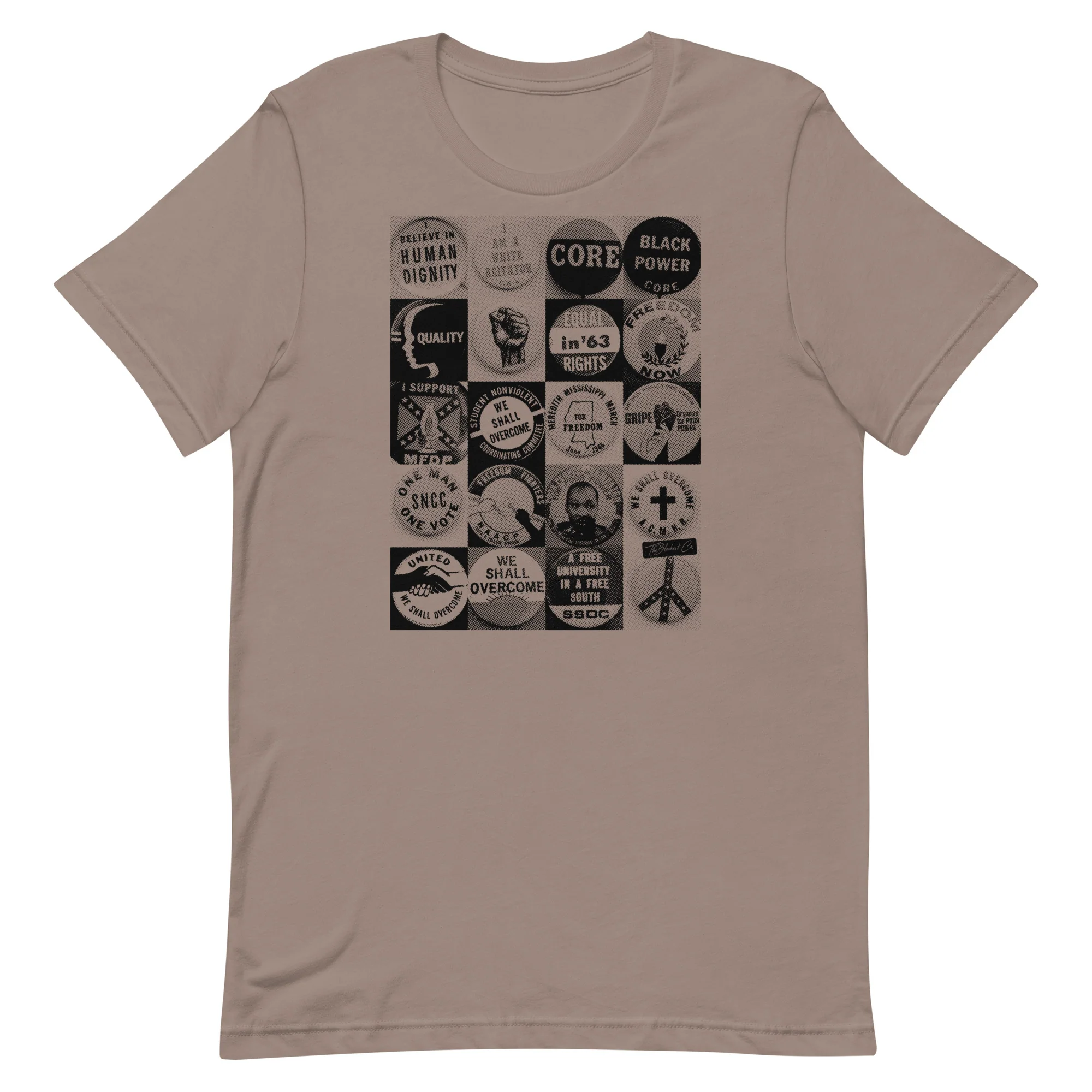 Civil Rights Button Collection Unisex T-Shirt - Image 6
