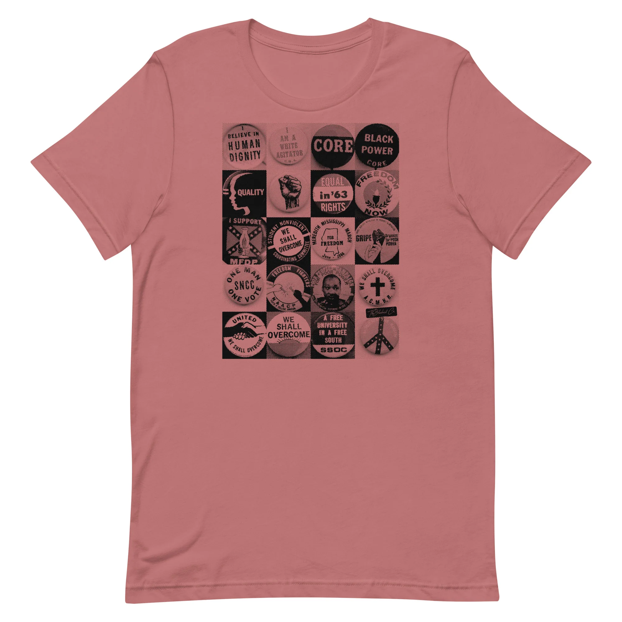 Civil Rights Button Collection Unisex T-Shirt - Image 7
