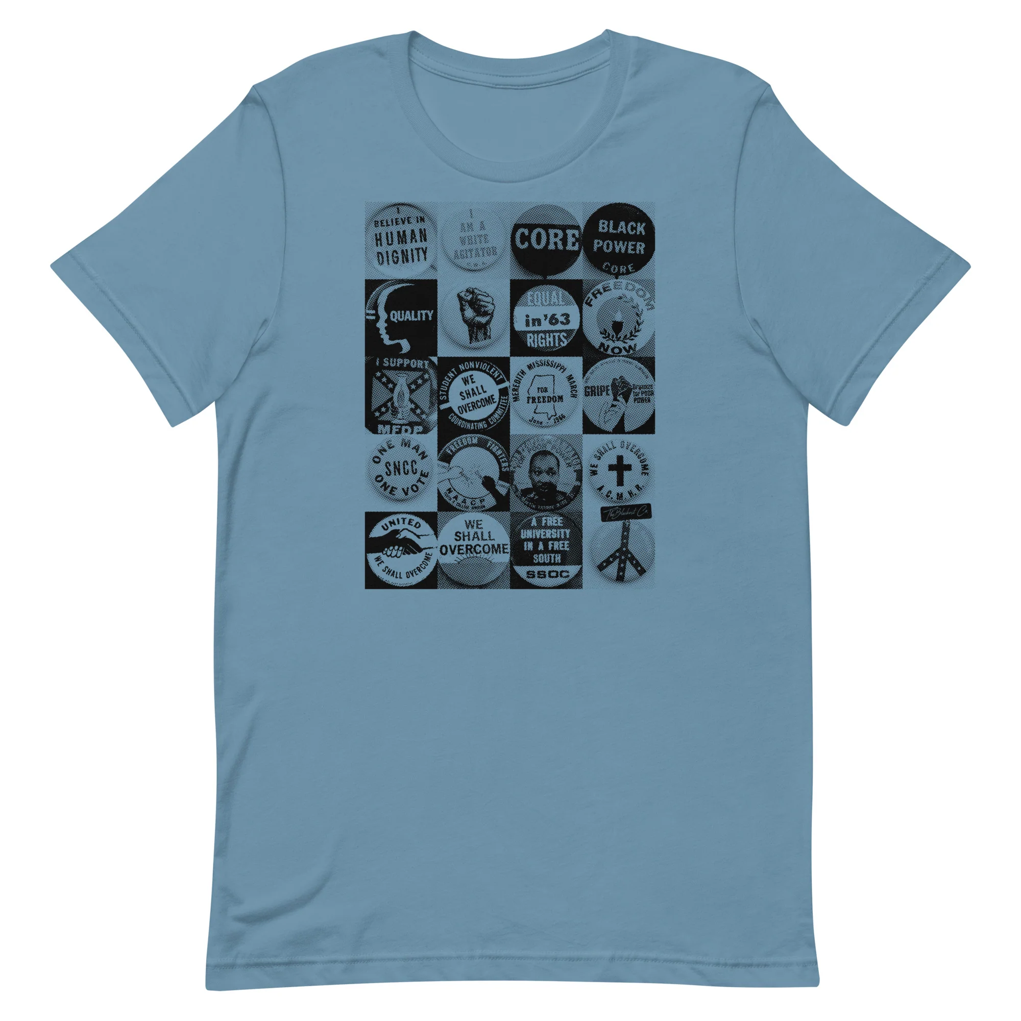 Civil Rights Button Collection Unisex T-Shirt - Image 8
