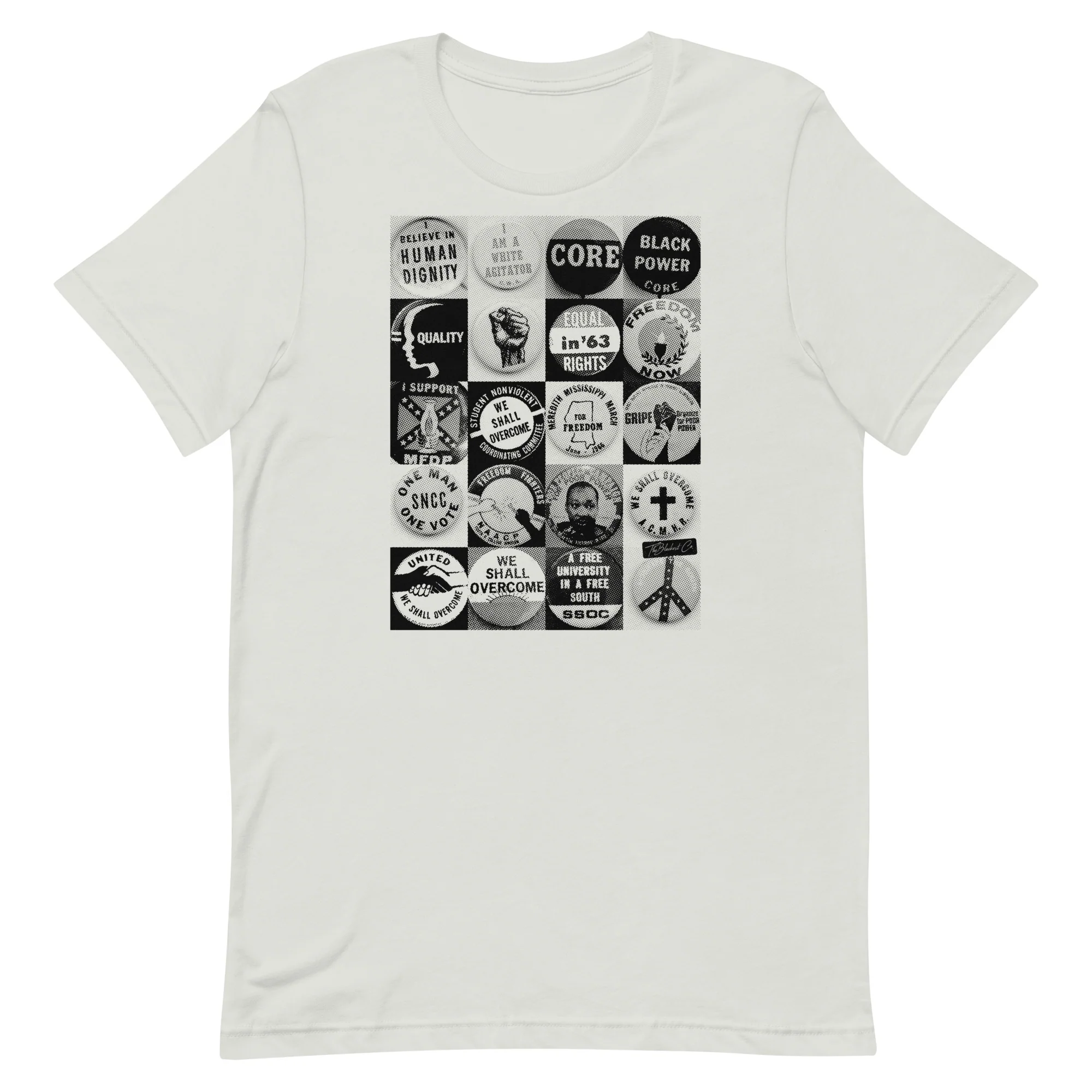 Civil Rights Button Collection Unisex T-Shirt - Image 9