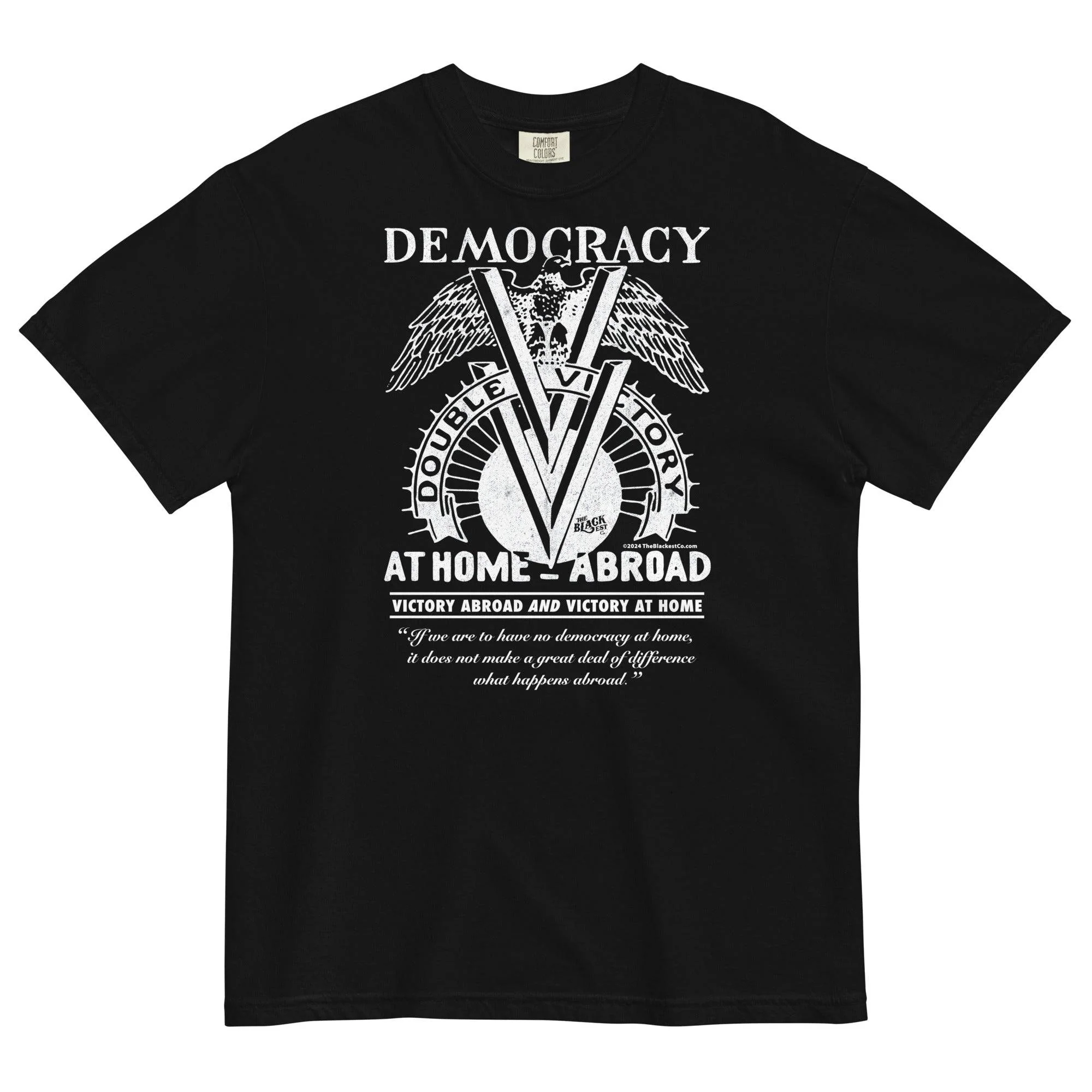 Double V Campaign WWII Black Soldiers Premium T-shirt - Image 3