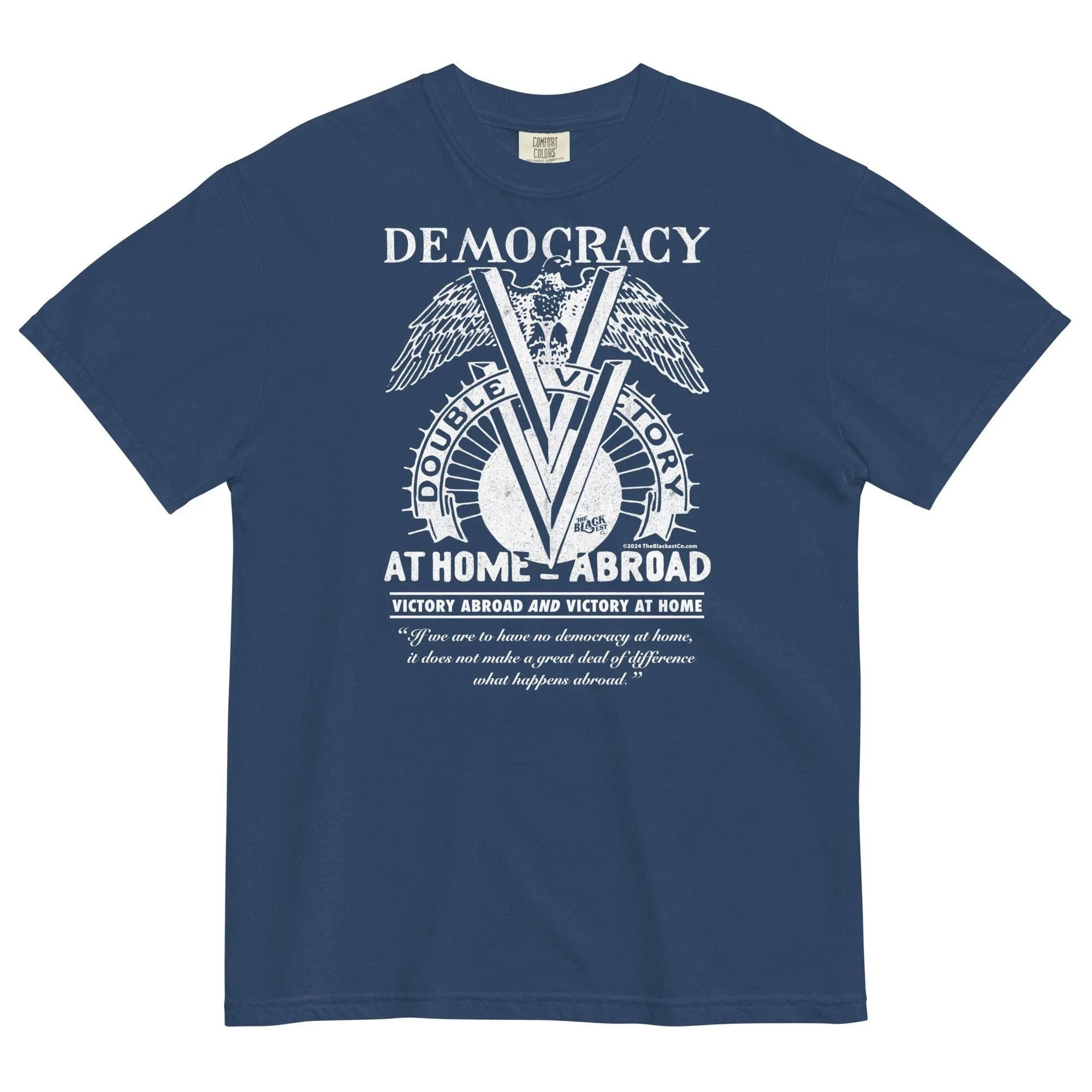 Double V Campaign WWII Black Soldiers Premium T-shirt - Image 4