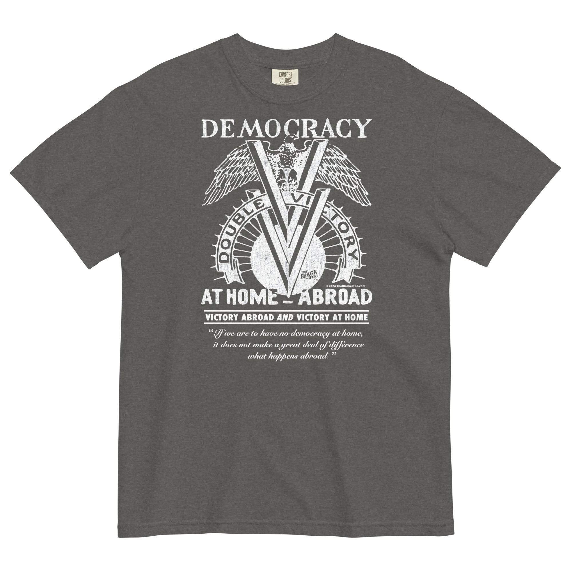 Double V Campaign WWII Black Soldiers Premium T-shirt - Image 5