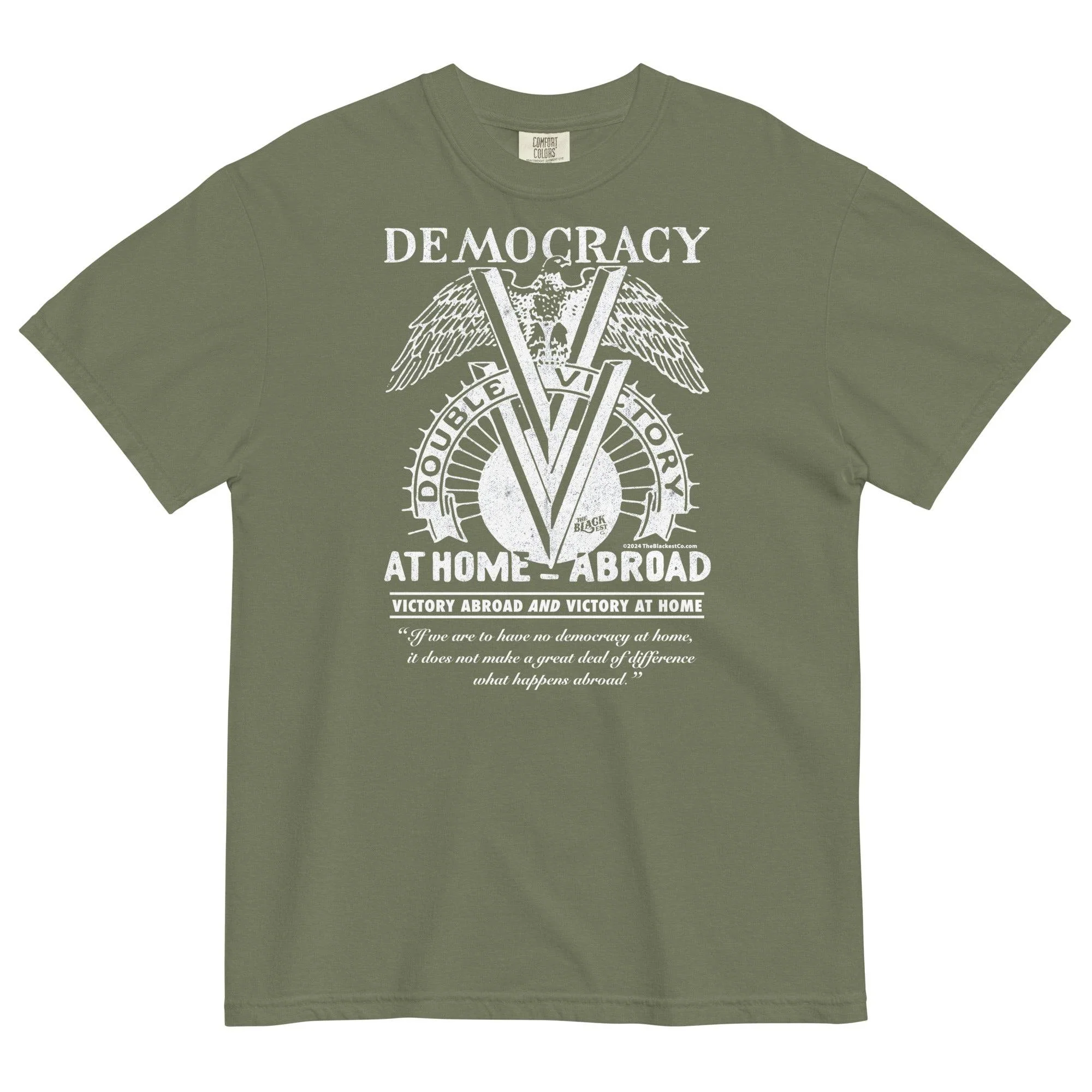 Double V Campaign WWII Black Soldiers Premium T-shirt - Image 8