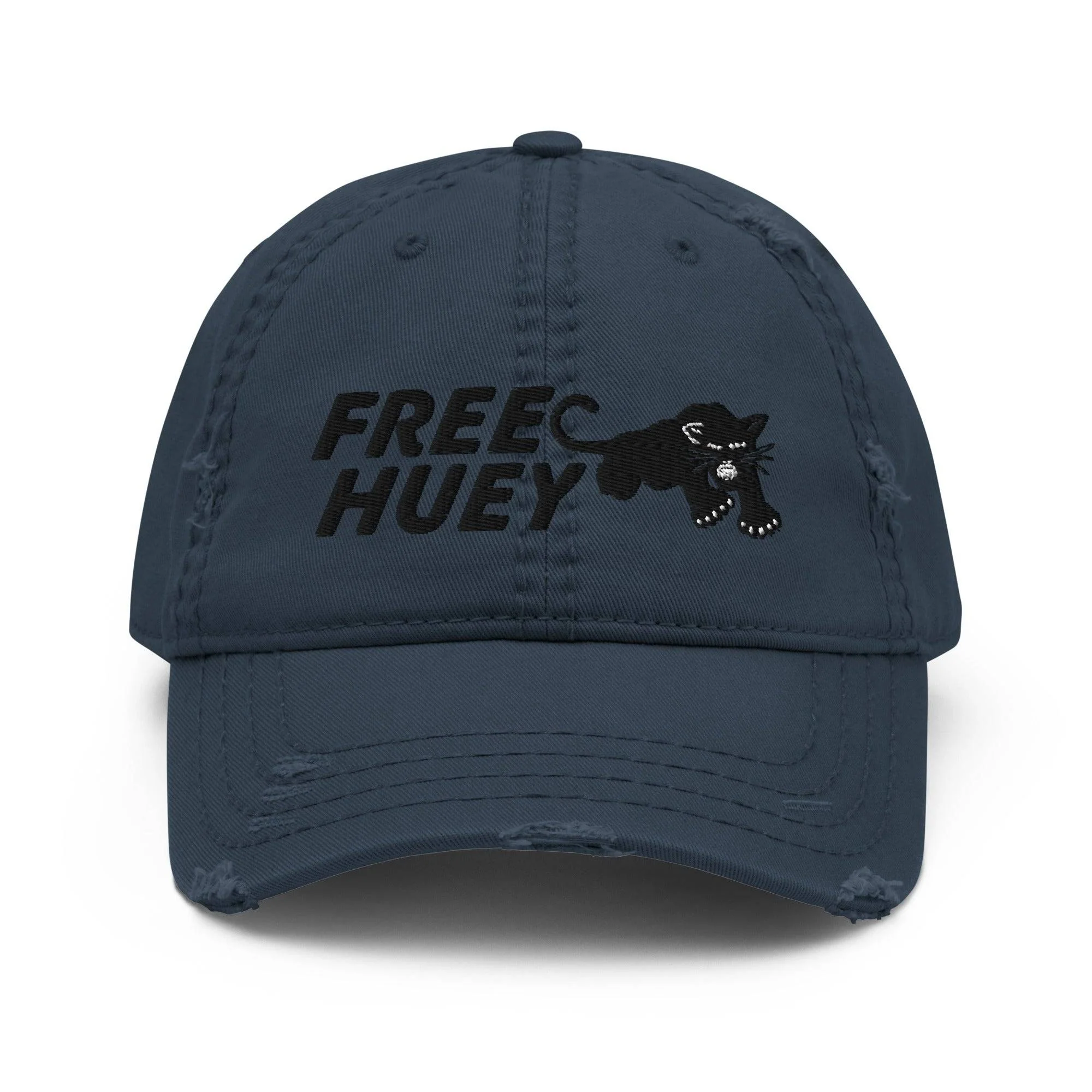 Free Huey Black Panther Party Distressed Hat - Image 5