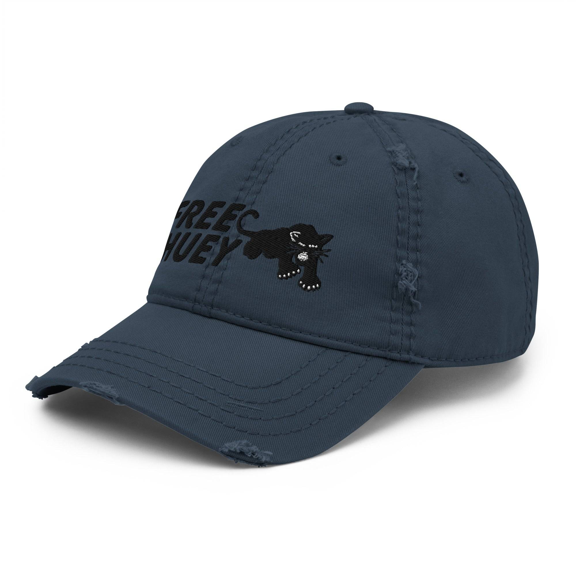 Free Huey Black Panther Party Distressed Hat - Image 6