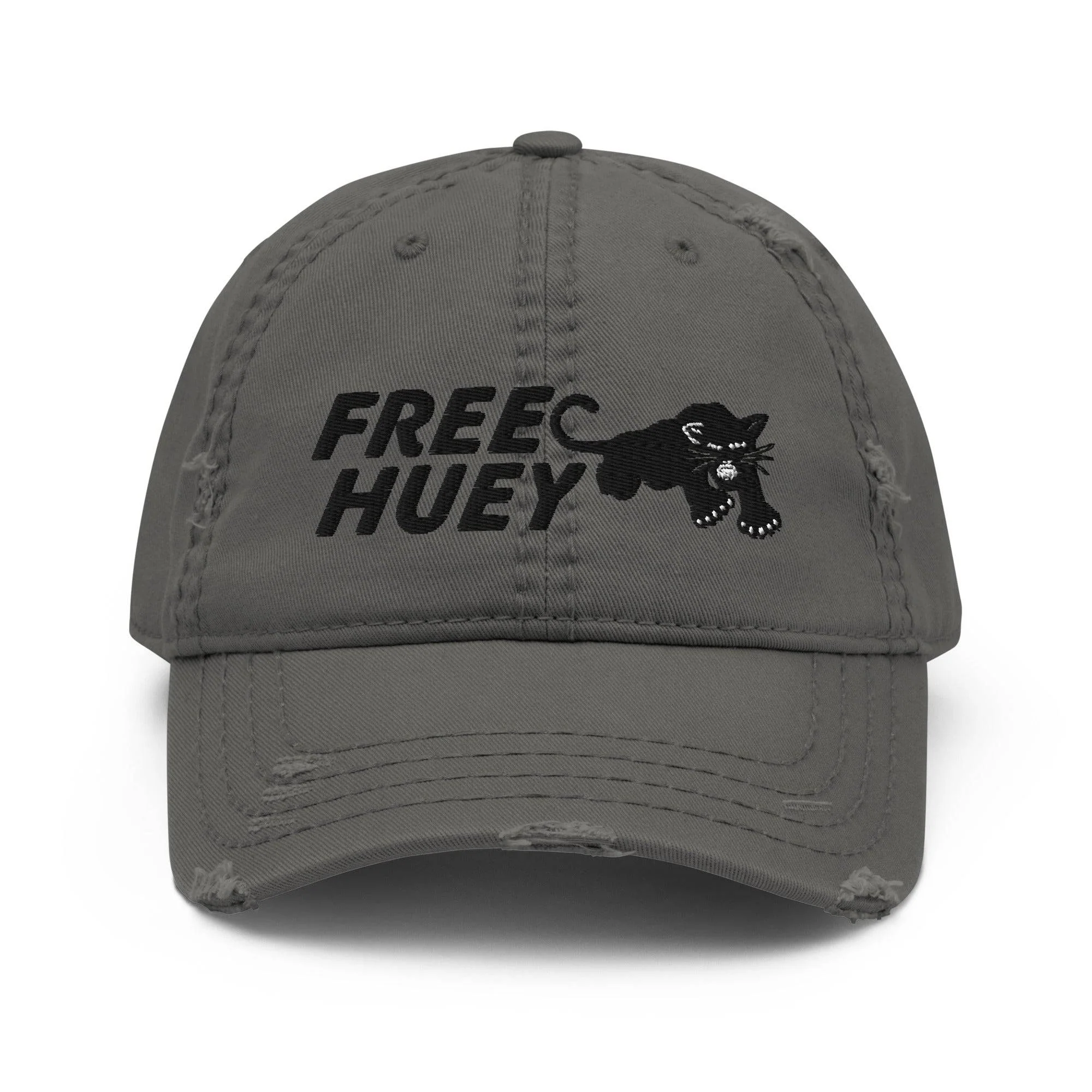 Free Huey Black Panther Party Distressed Hat - Image 7