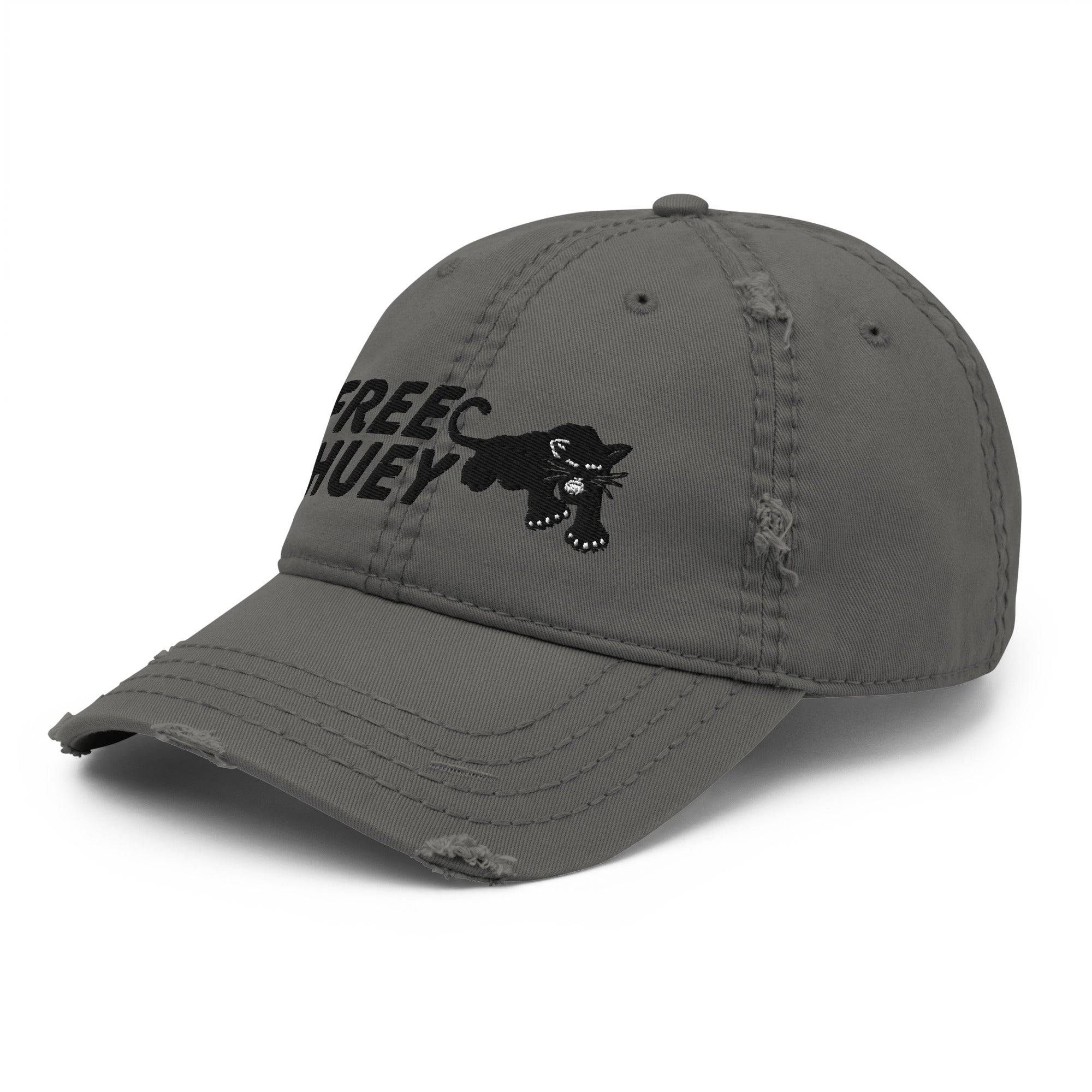 Free Huey Black Panther Party Distressed Hat - Image 8