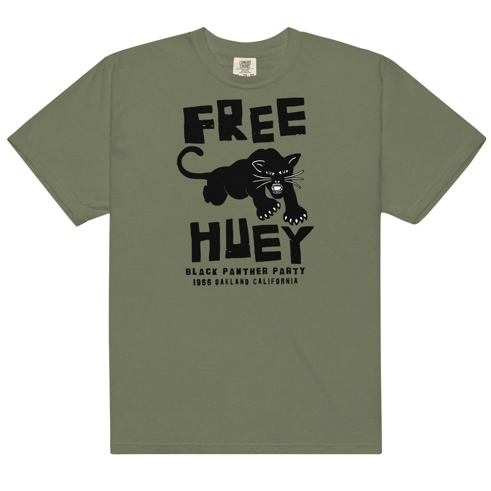 Free Huey The Black Panthers Premium Garment-dyed T-Shirt - Image 6