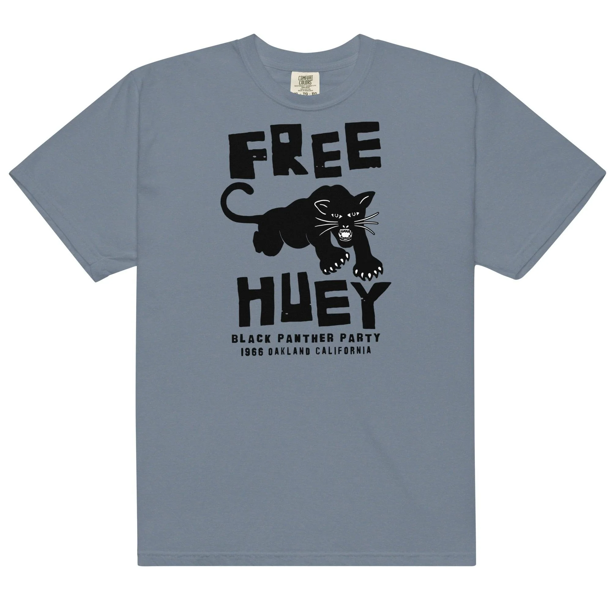Free Huey The Black Panthers Premium Garment-dyed T-Shirt - Image 7