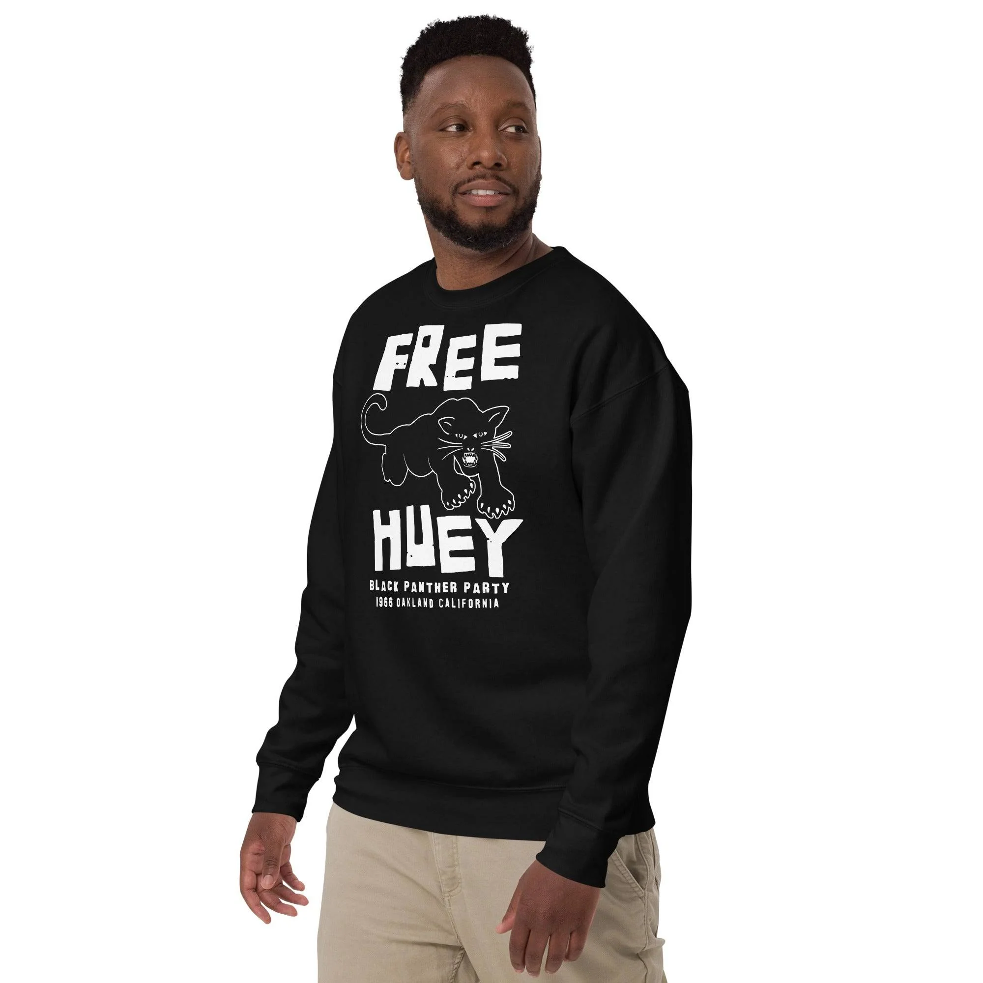 Free Huey The Black Panther Party Premium Sweatshirt - Image 4