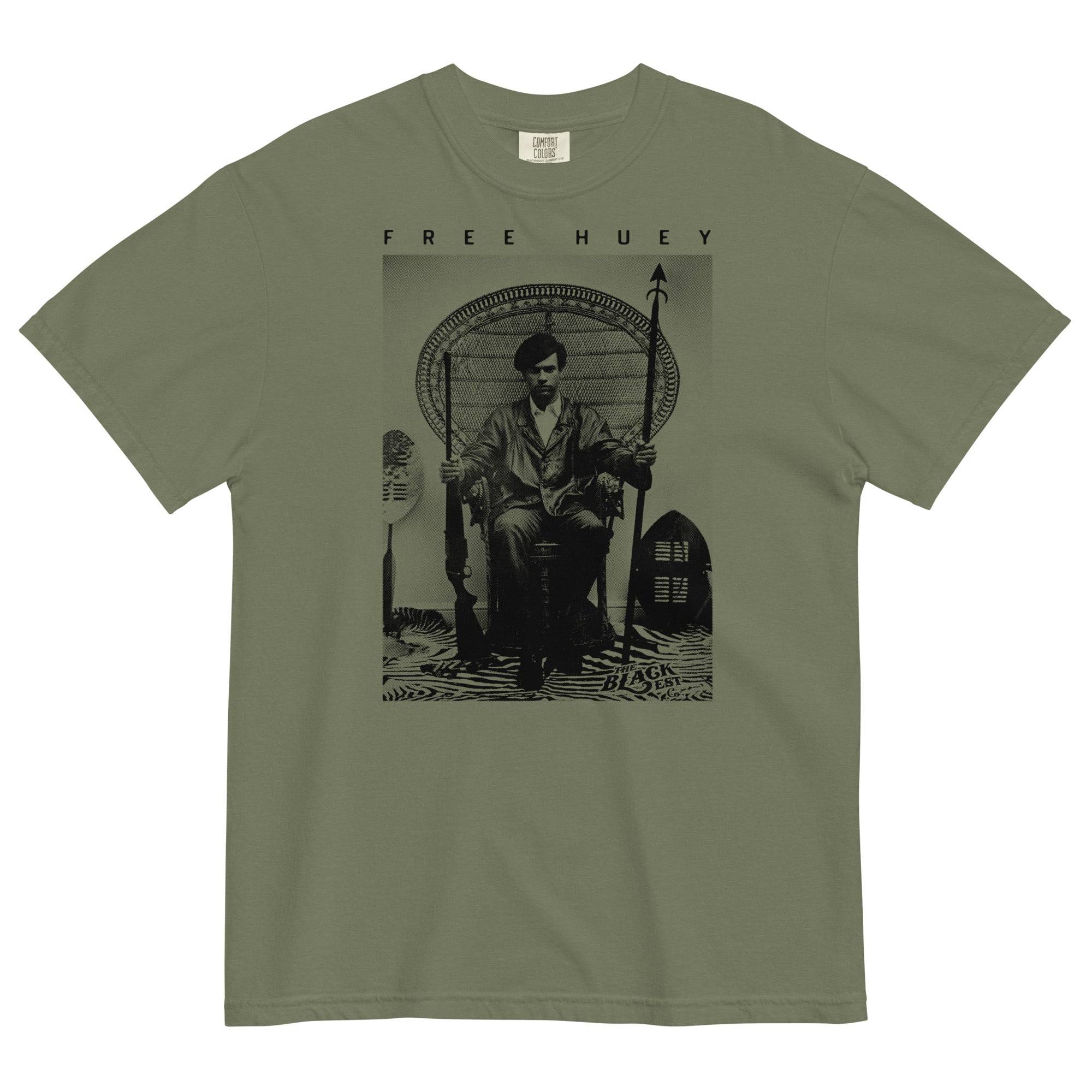 Free Huey P. Newton Premium Heavyweight Tee - Image 11