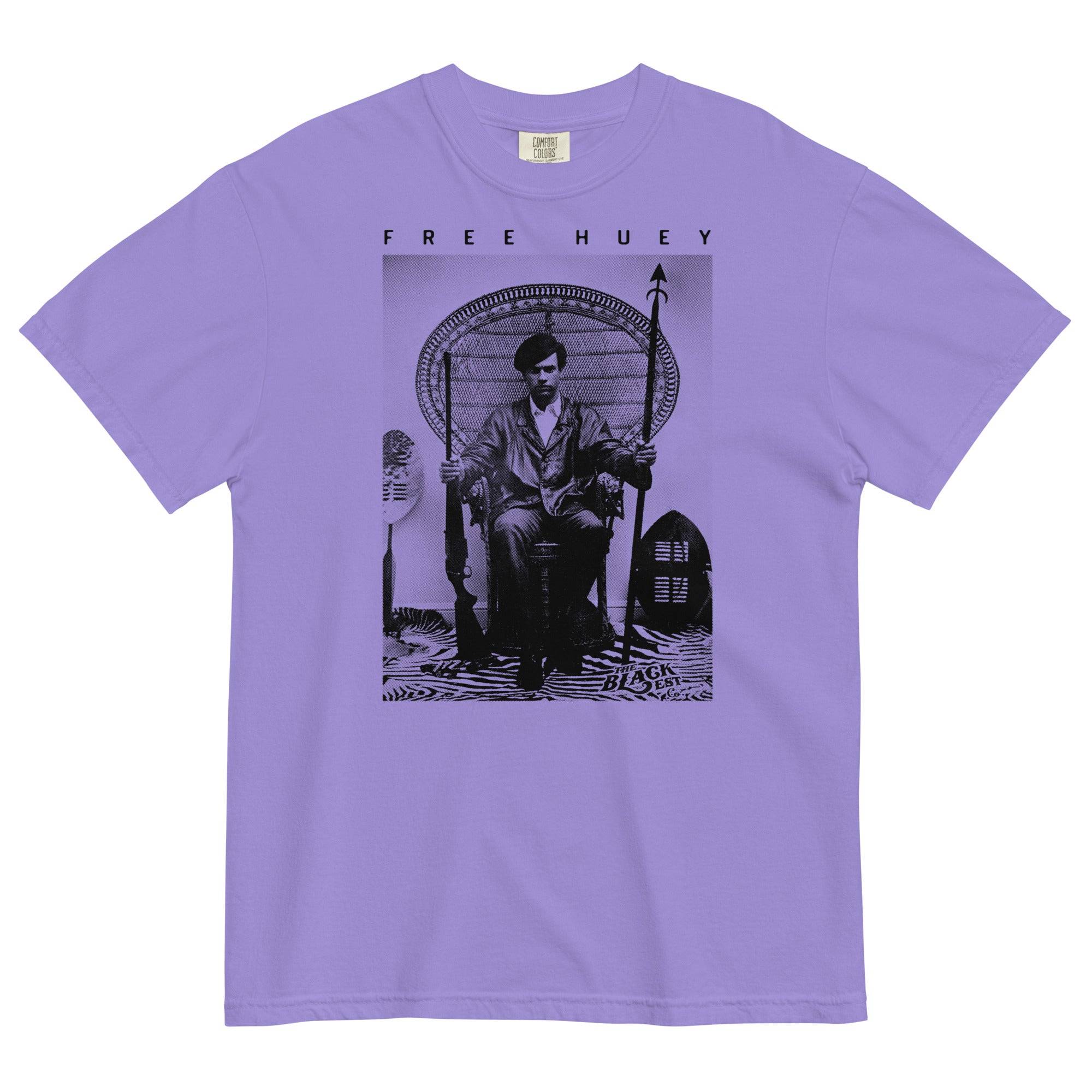 Free Huey P. Newton Premium Heavyweight Tee - Image 13