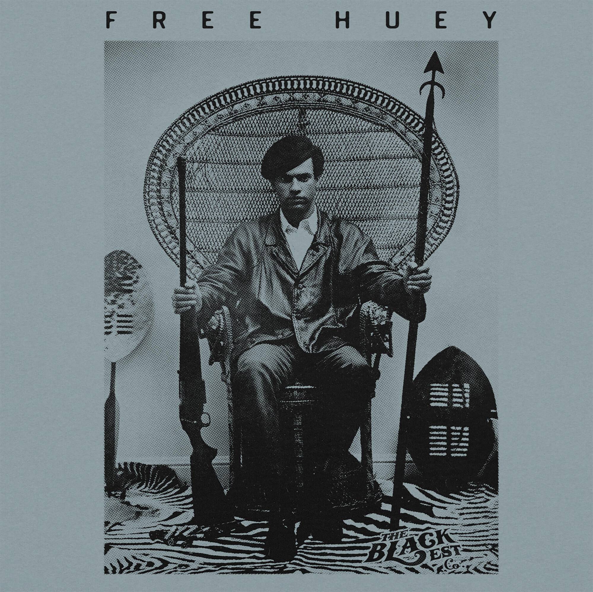 Free Huey P. Newton Premium Heavyweight Tee - Image 14