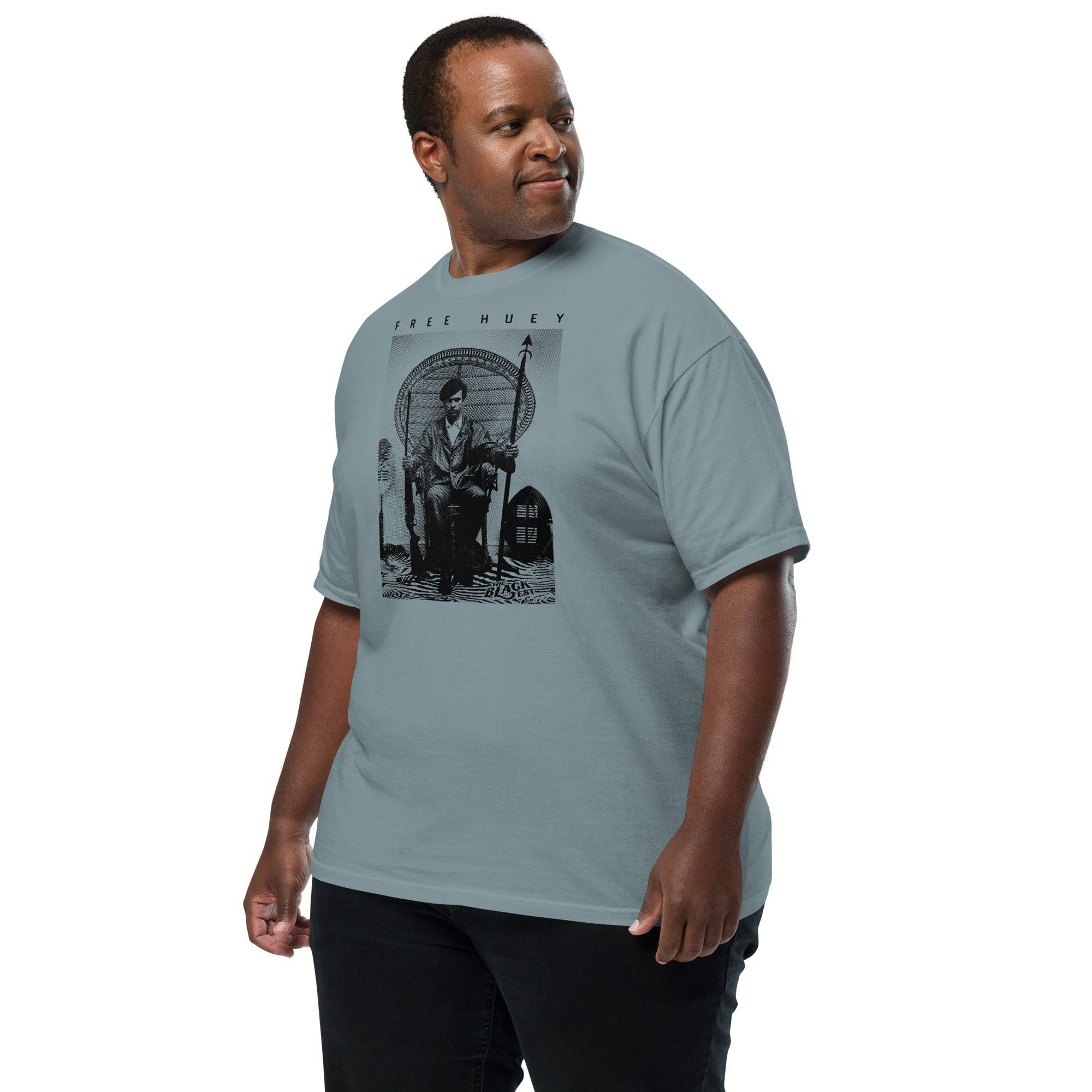 Free Huey P. Newton Premium Heavyweight Tee - Image 3