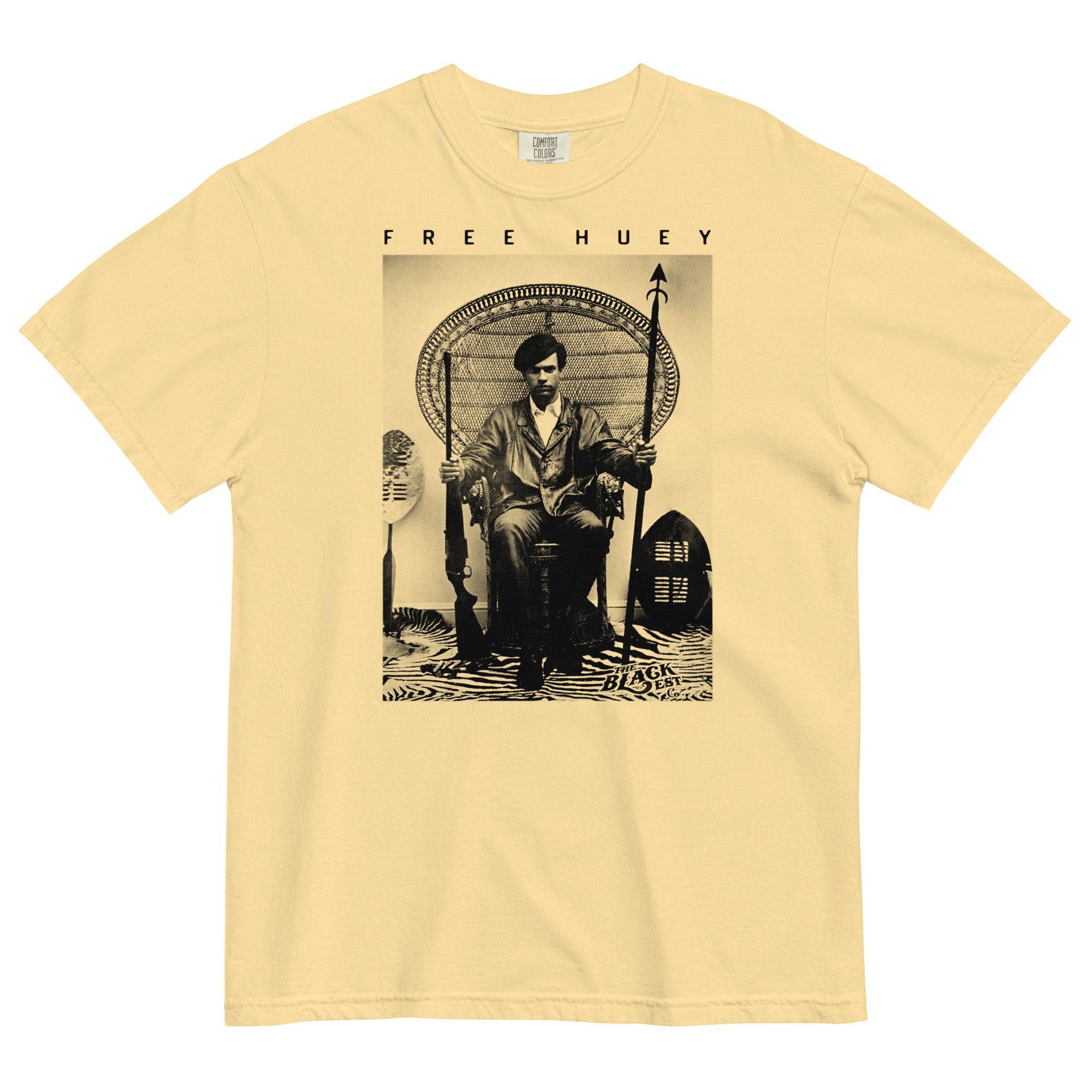 Free Huey P. Newton Premium Heavyweight Tee - Image 9