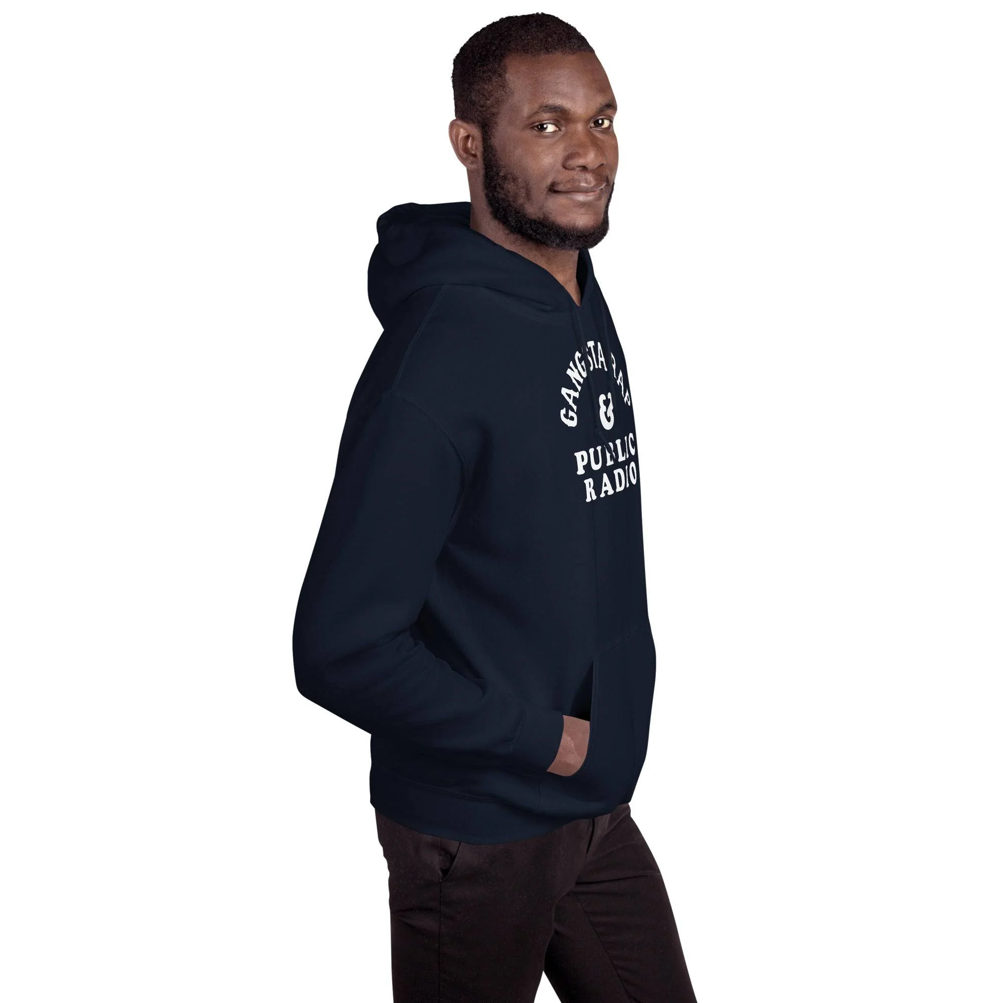 Gangsta Rap And Public Radio Unisex Staple Hoodie - Image 3