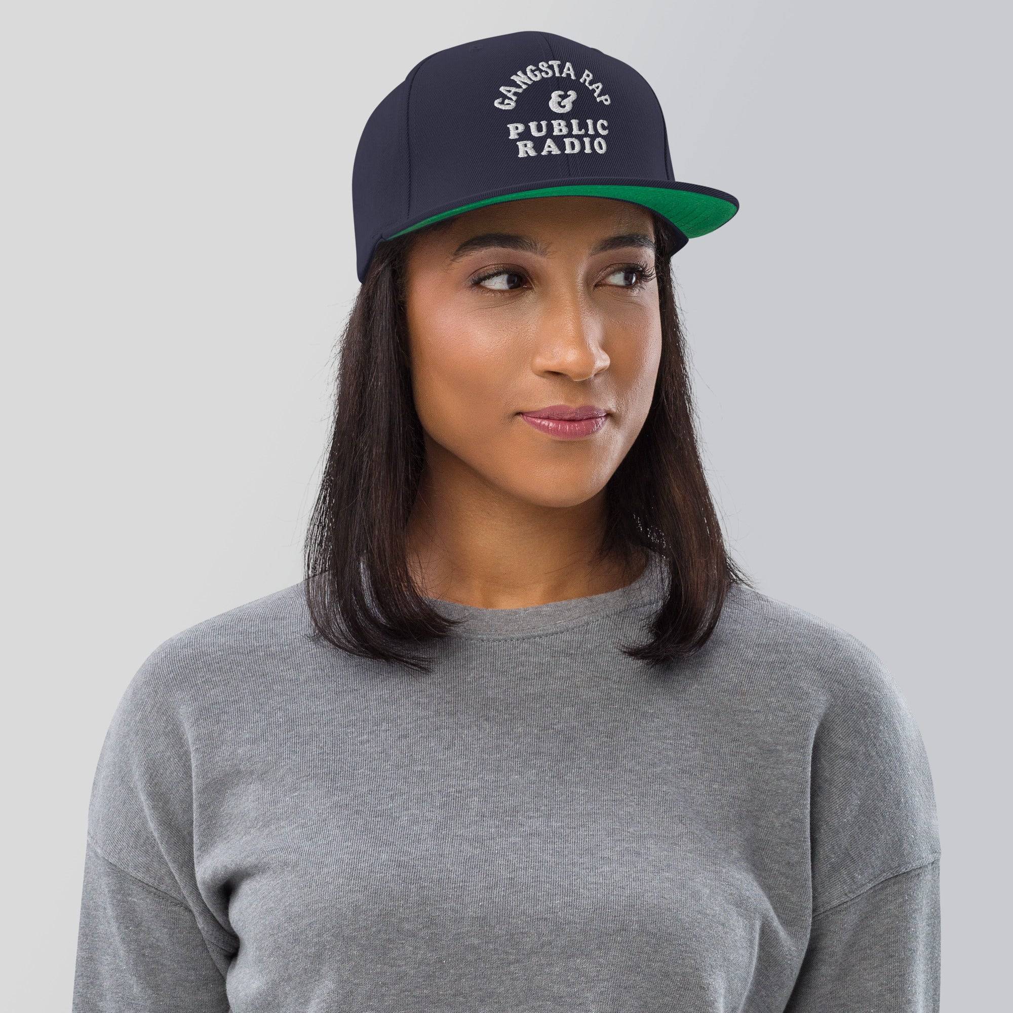 Gangsta Rap & Public Radio Snapback Hat - Image 12