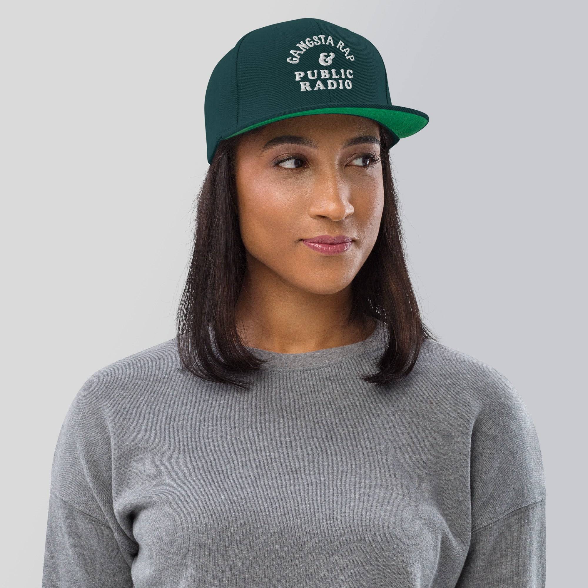 Gangsta Rap & Public Radio Snapback Hat - Image 16