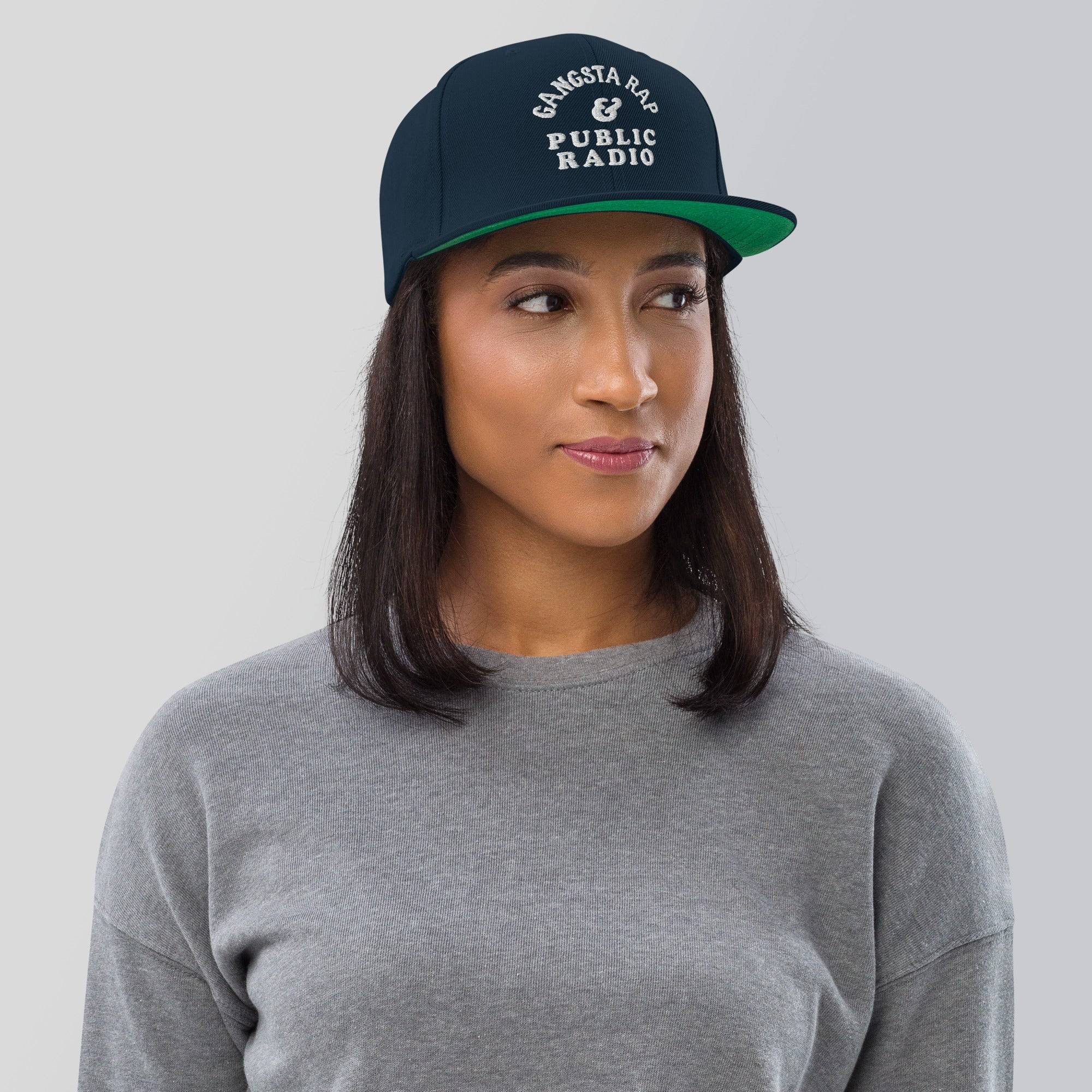 Gangsta Rap & Public Radio Snapback Hat - Image 7