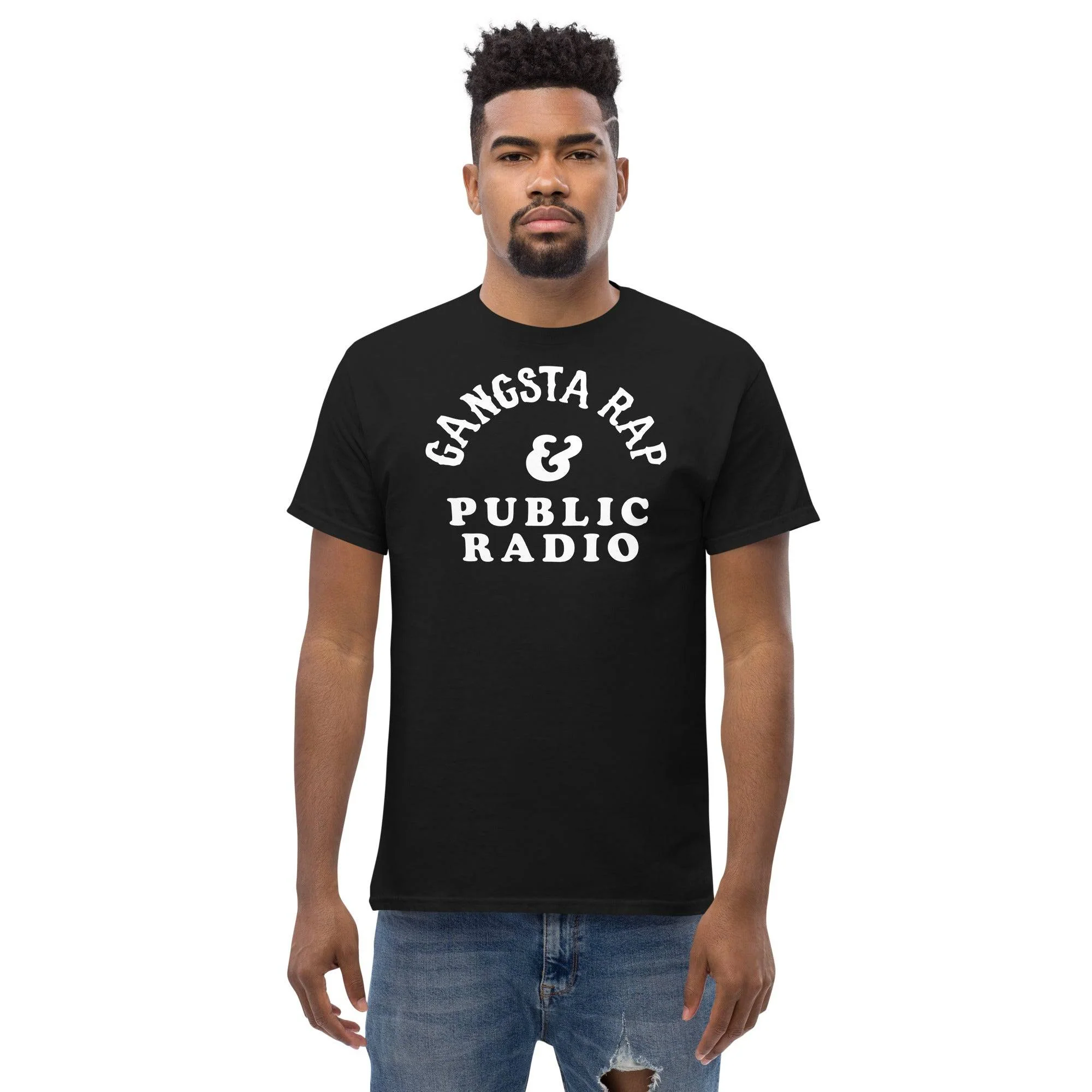 Gangsta Rap & Public Radio - Classic Staple Tee - Image 11
