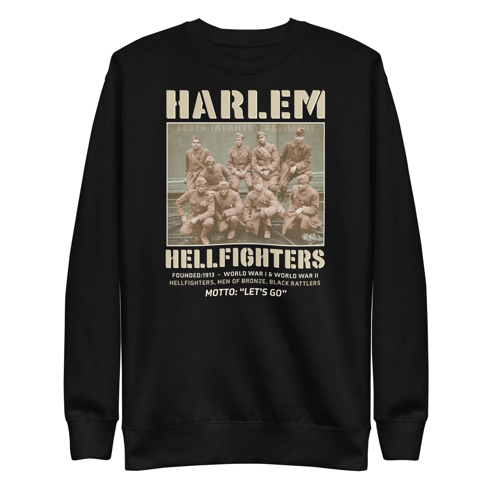 Harlem Hellfighters Black Soldiers Premium Sweatshirt - Image 4